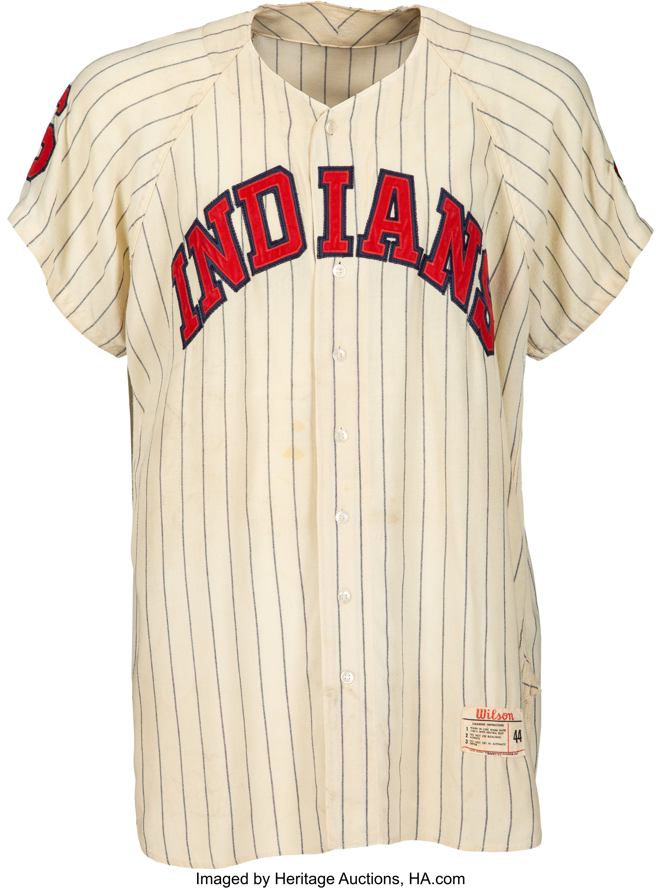 1960 Harvey Kuenn Game Worn Cleveland Indians Jersey. Baseball