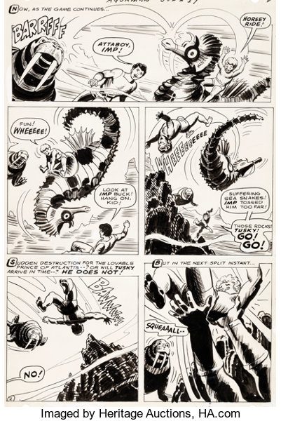 Nick Cardy Aquaman 37 Story Page 2 Original Art Dc Comics Lot Heritage Auctions