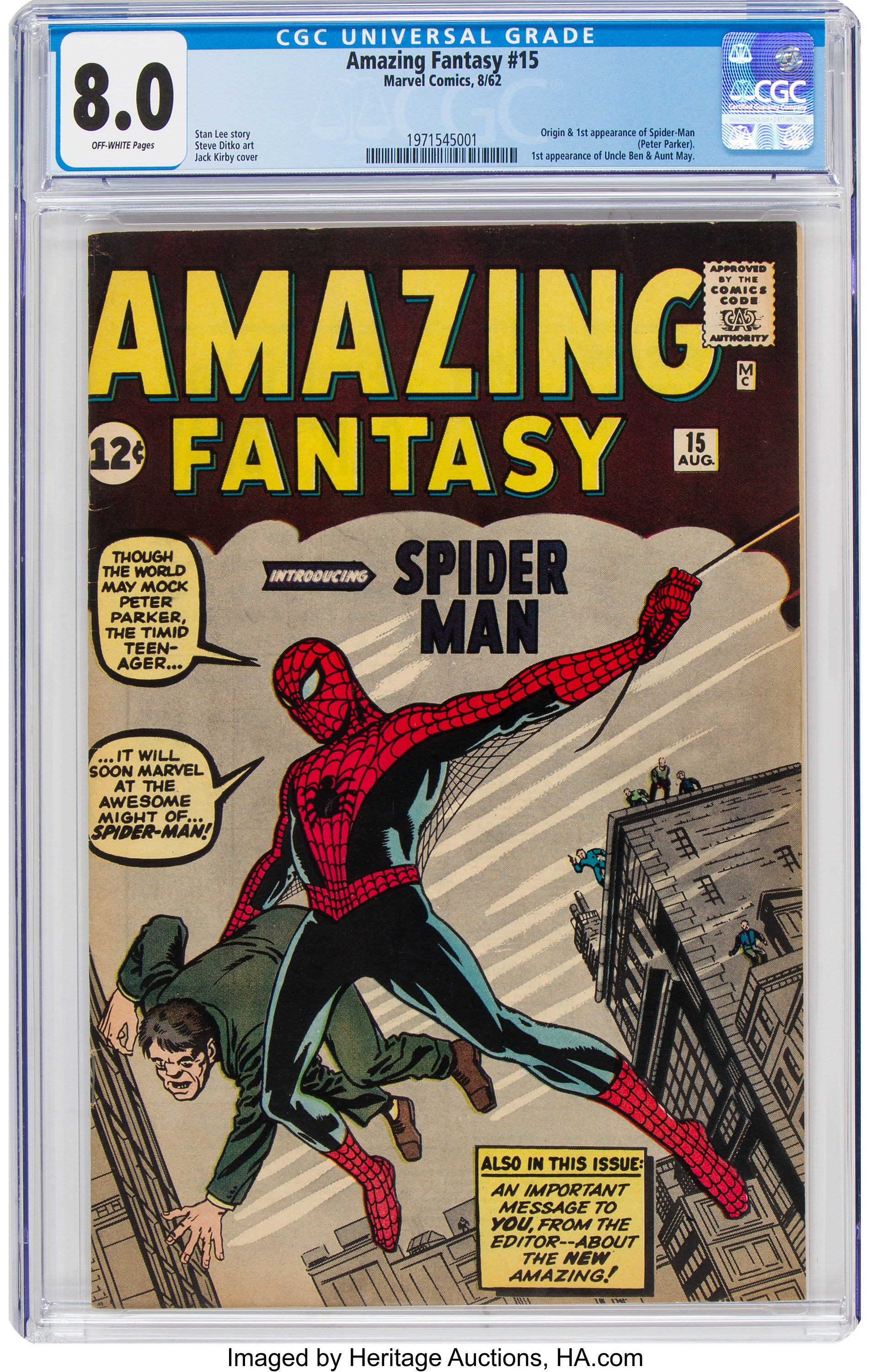 ComicConnect - AMAZING FANTASY #15 - CGC F/VF: 7.0