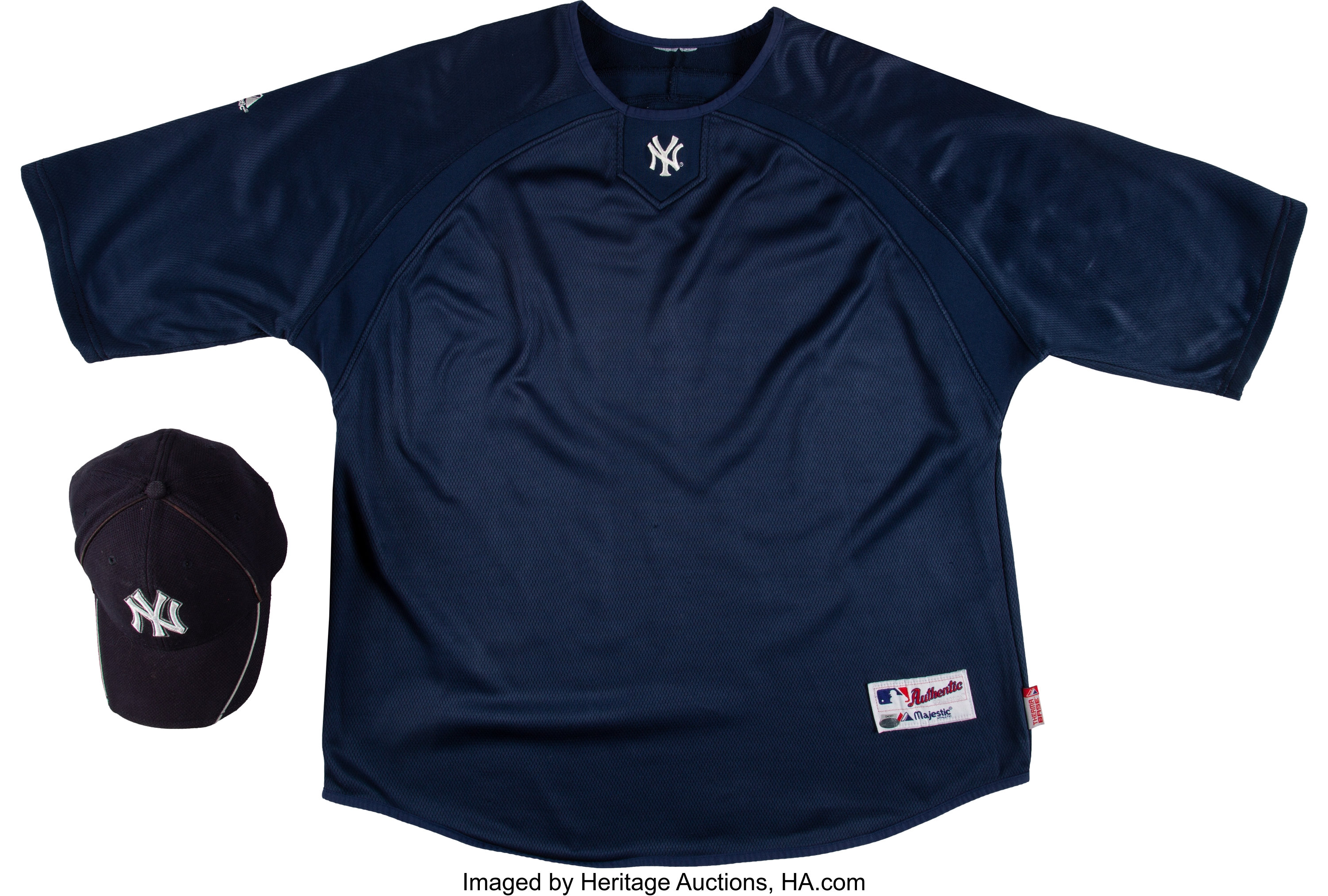 2007-11 Derek Jeter Game Worn New York Yankees Pullover Shirt &, Lot  #57166