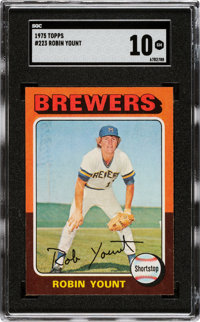 Sold at Auction: (Mint) 1975 Topps Robin Yount Rookie #223