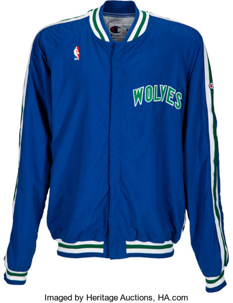 90's Minnesota Timberwolves Mitchell and Ness NBA Warm Up Jacket