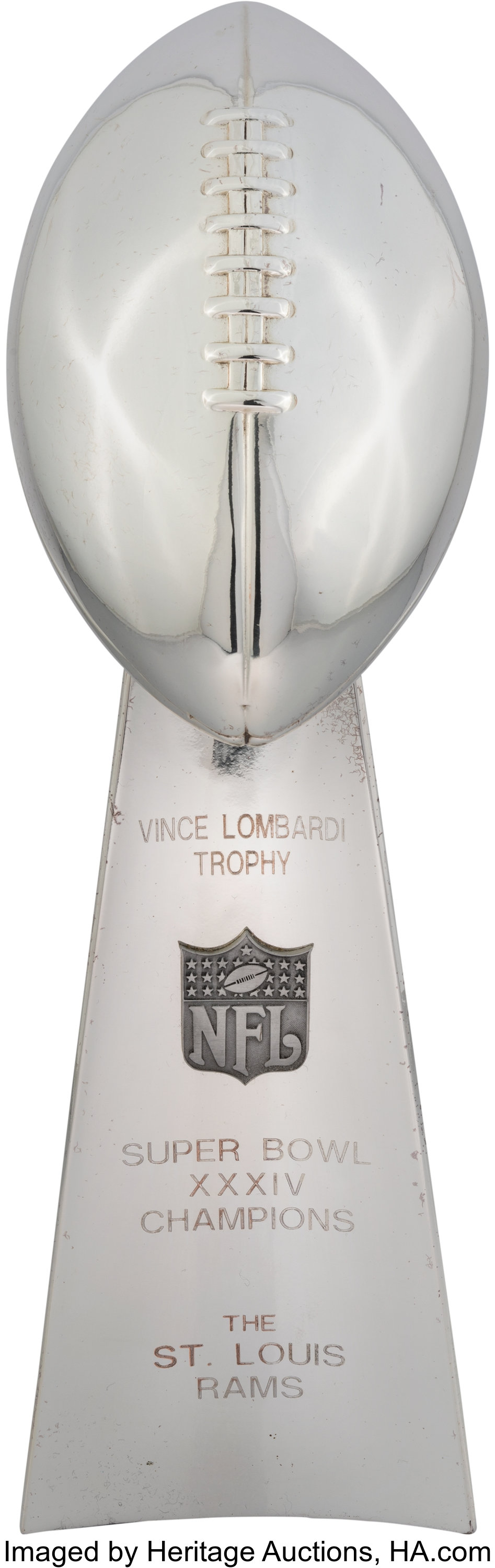 2000 Super Bowl XXXIV Trophy Presented to Notable St. Louis, Lot #57294