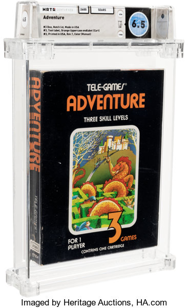 Adventure [Tele-Games] Wata 6.5 CIB Atari 2600 Sears 1980 USA