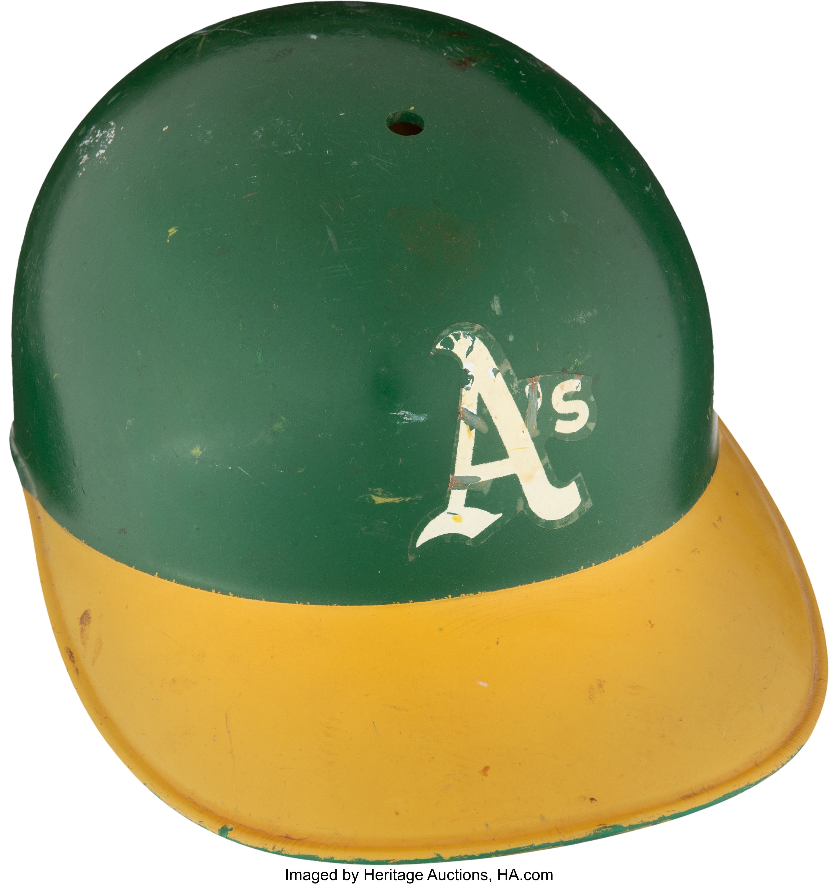 1974-75 Herb Washington Game Worn Oakland A's Helmet. ... Baseball | Lot  #57970 | Heritage Auctions