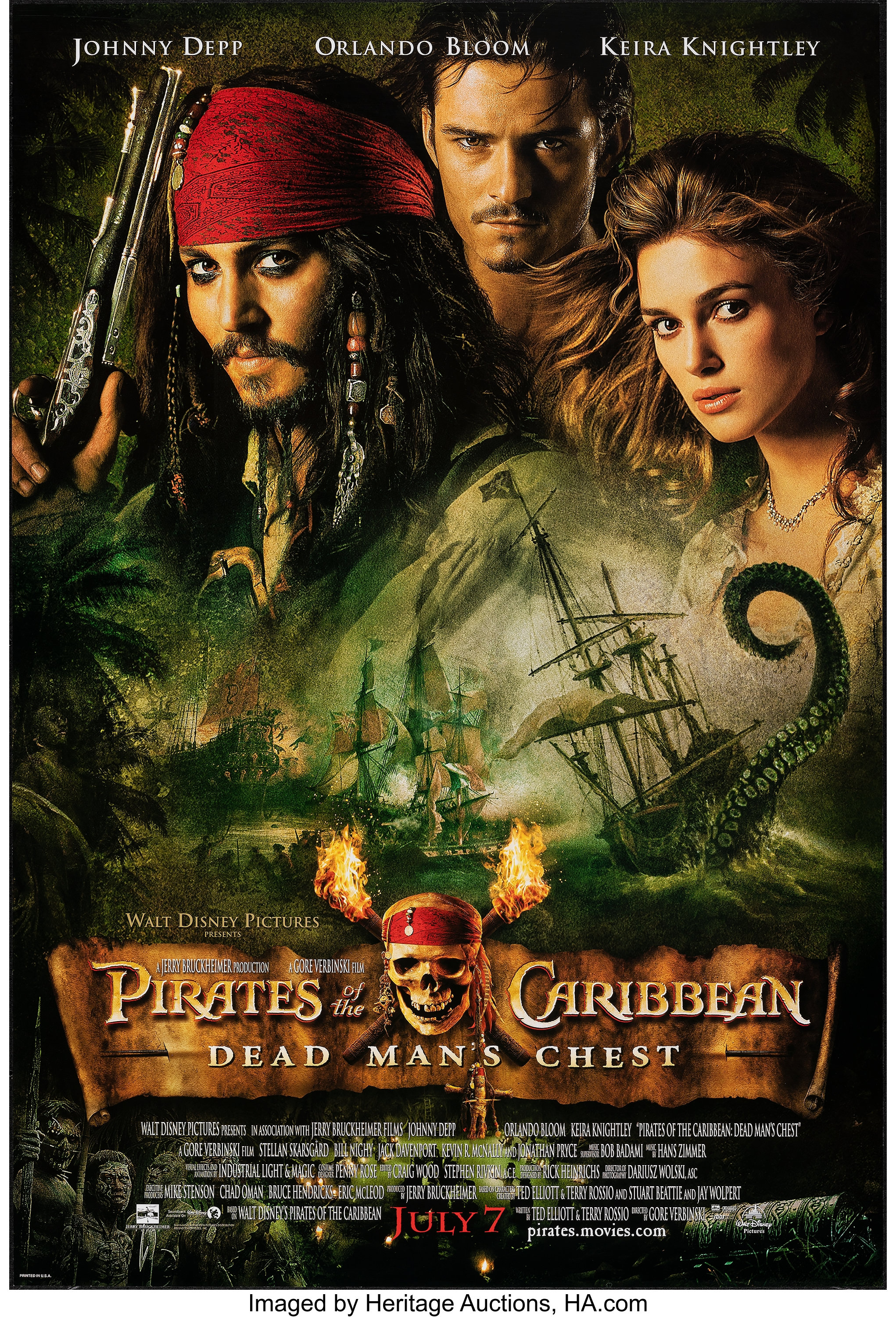 Pirates of the Caribbean: Dead Man's Chest [WS] DVD Johnny