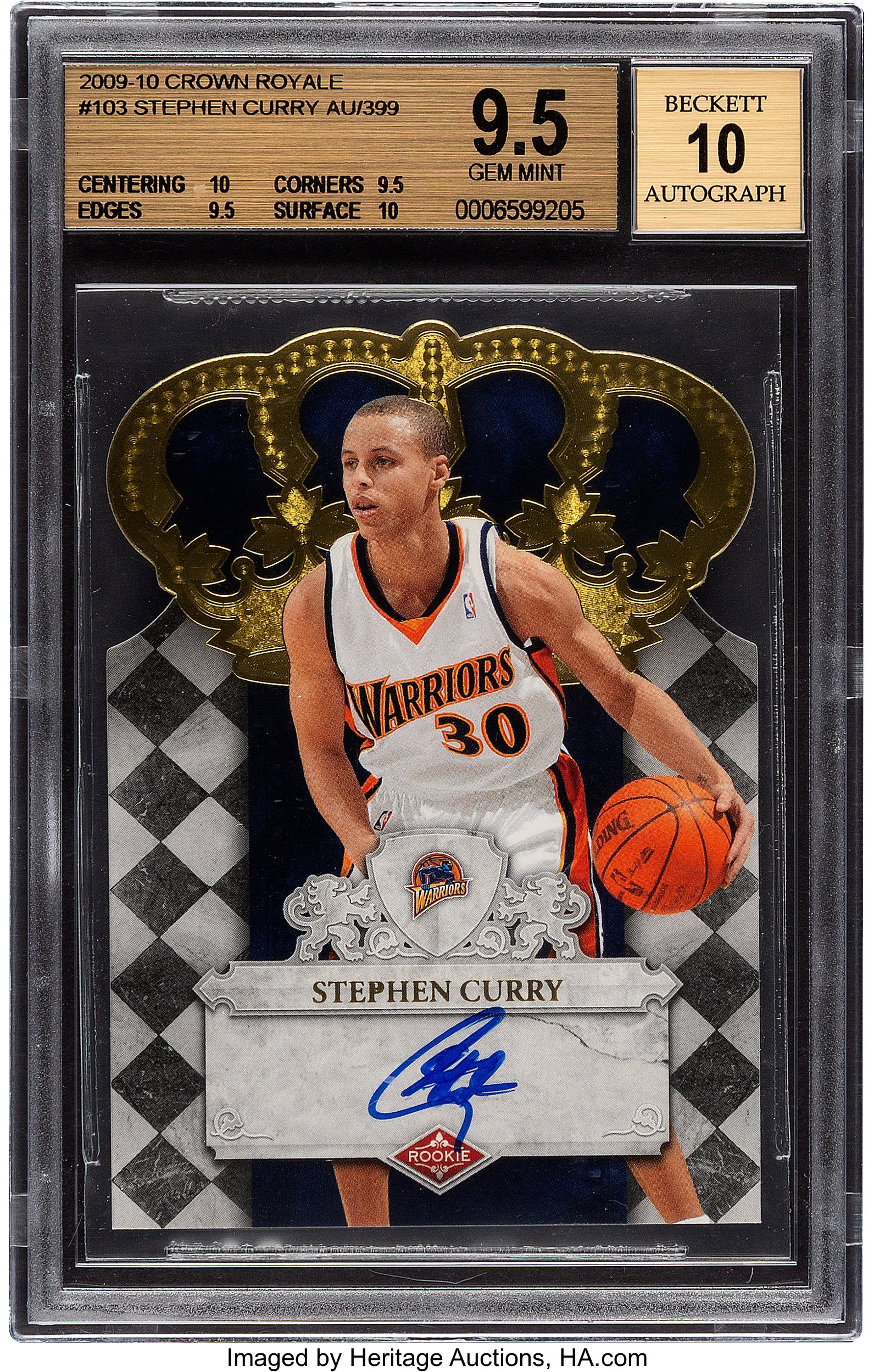 Stephen Curry 2009-10 Donruss Elite #166 Autograph RC (BCCG 10)