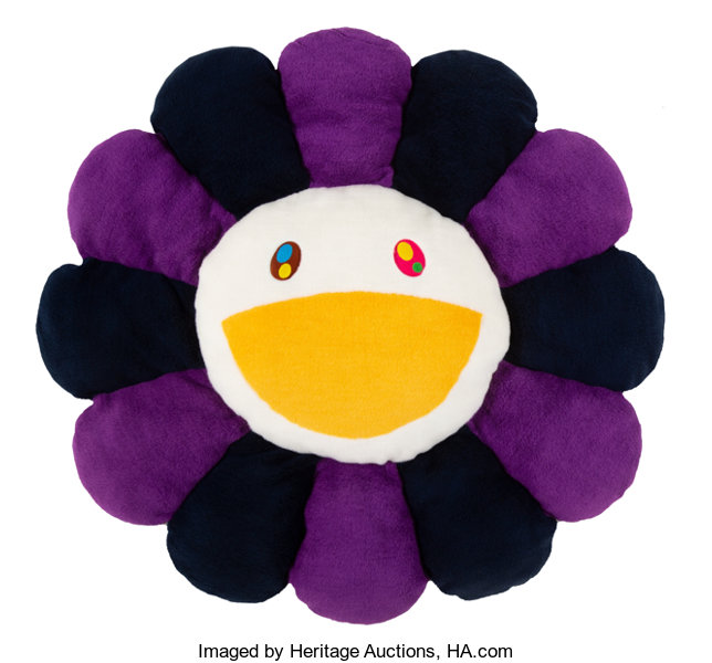 Takashi Murakami, 'Flower' (rainbow' Plush Cushion (2020)