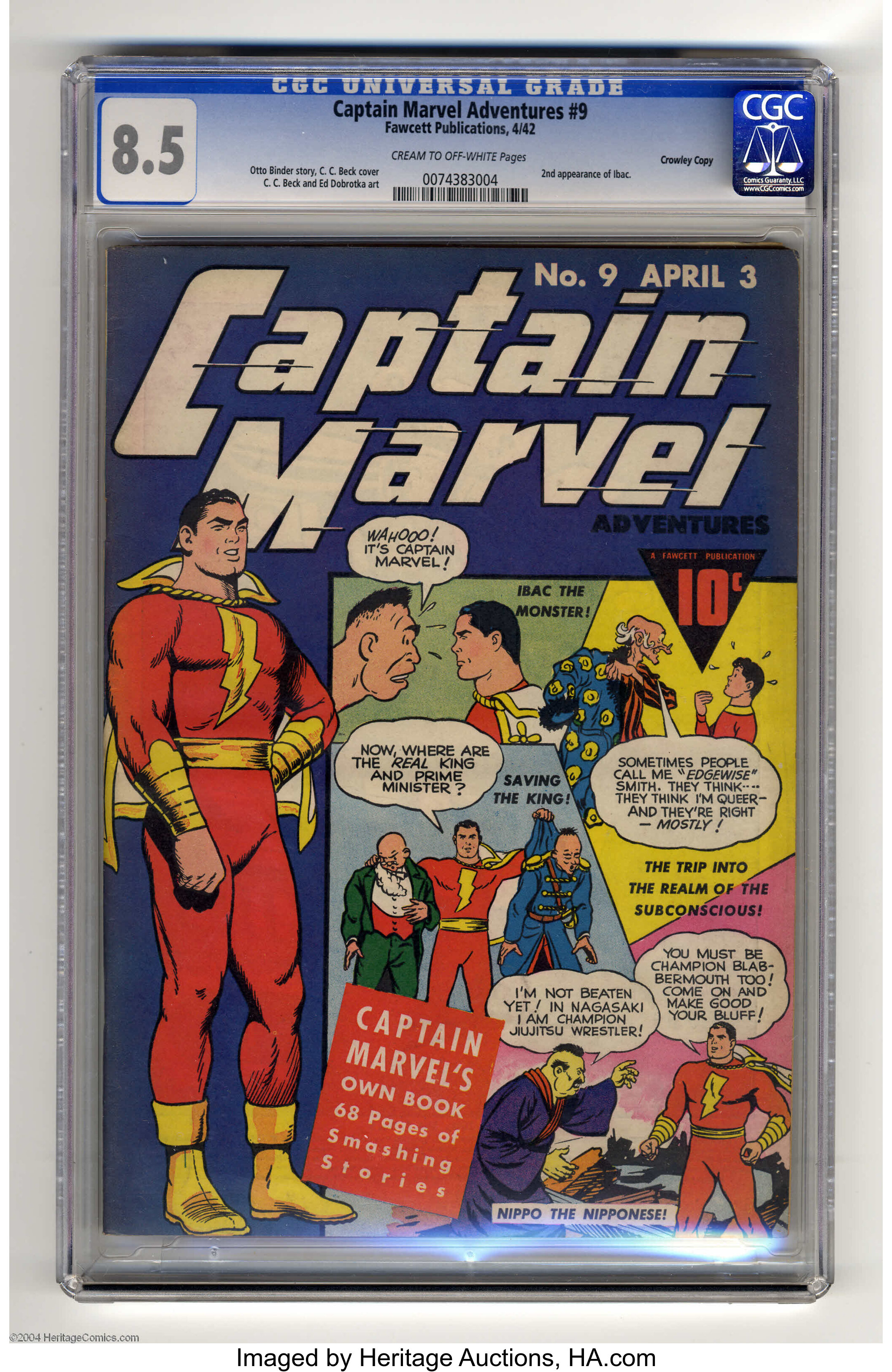 CAPTAIN MARVEL #2 CGC 9.0 WHITE PAGES