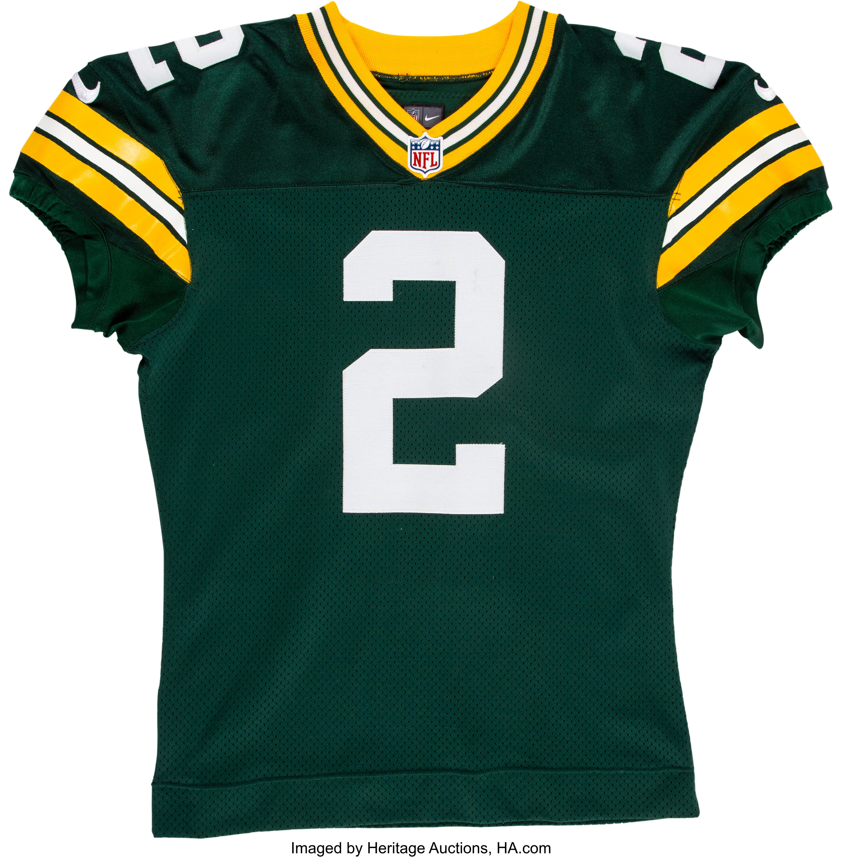 2015 Mason Crosby Game Worn Green Bay Packers Jersey - Used 11/15, Lot  #58043