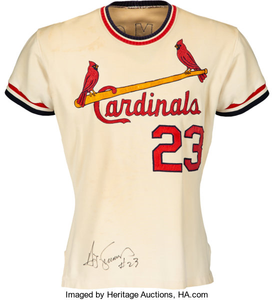 1971 Ted Simmons Game Worn & Signed St. Louis Cardinals Jersey with, Lot  #57107