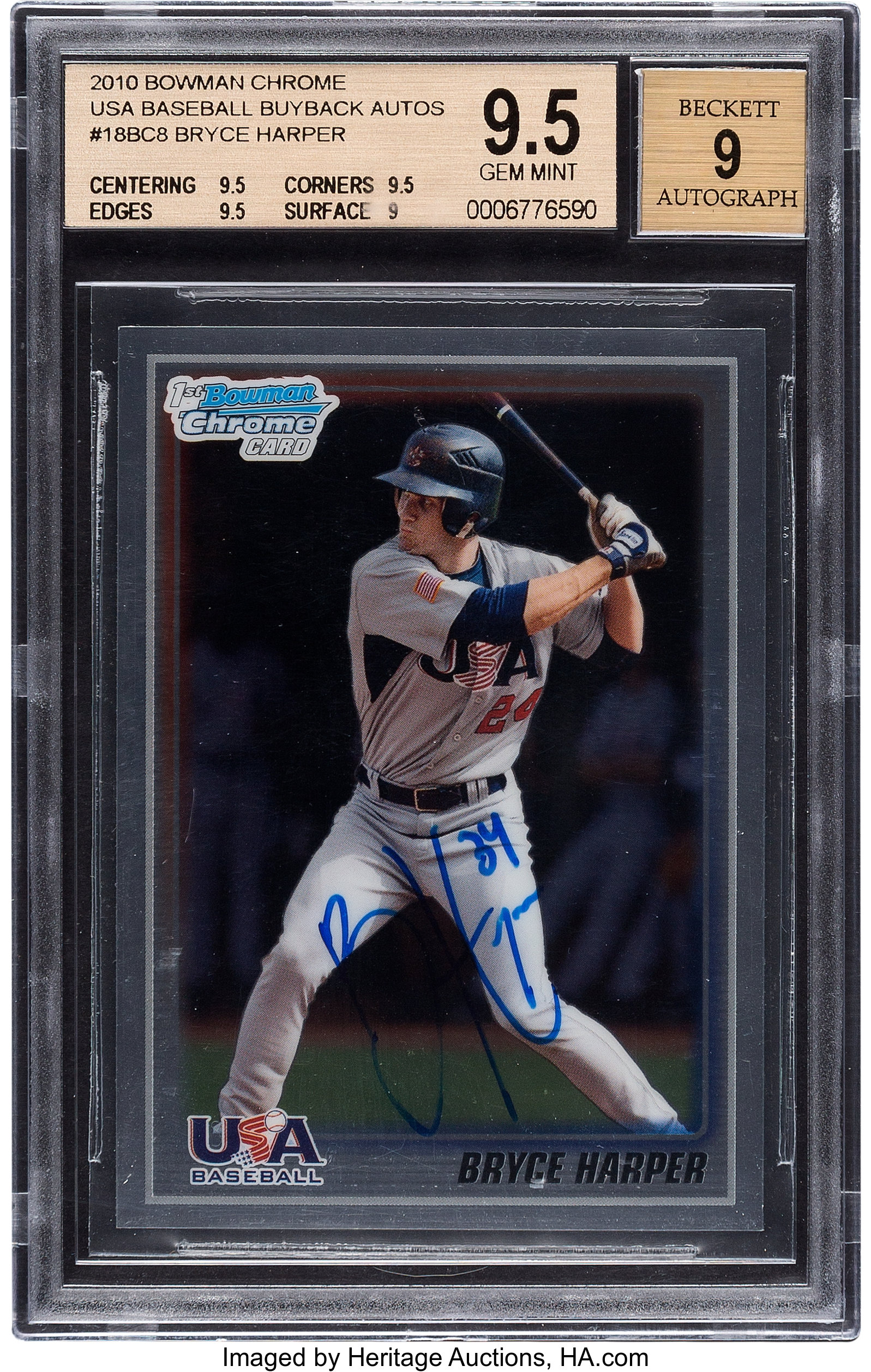 Sold at Auction: (Mint) 2011 Bowman Chrome Prospects Auto Bryce