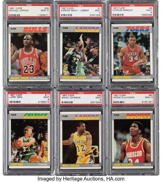 1991 fleer basketball cards psa