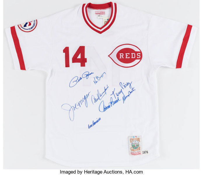 Johnny Bench Autographed Replica Mitchell & Ness Reds Jersey