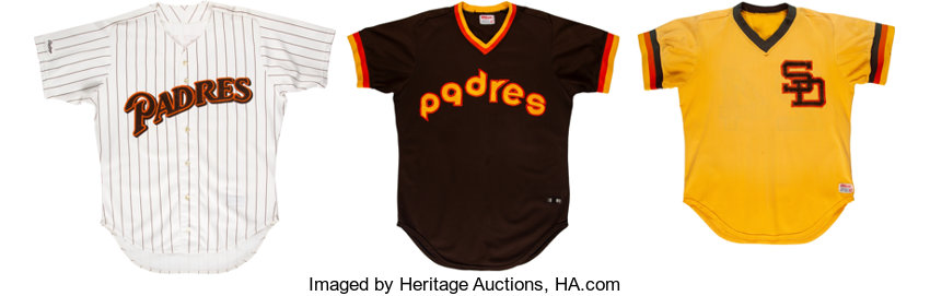 1980-88 Game Worn San Diego Padres Jerseys Lot of 3. (Total: 3, Lot  #57959