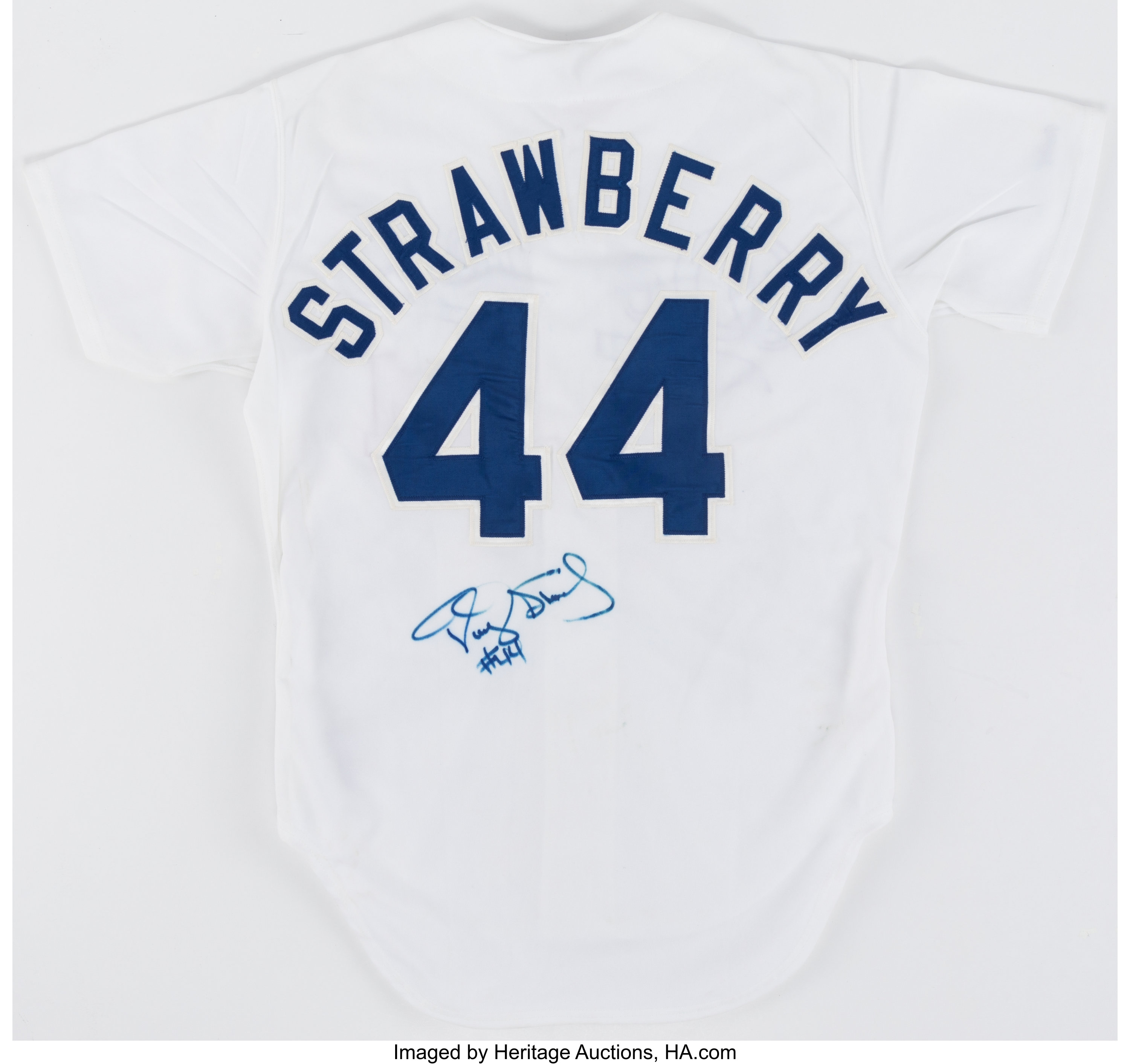 Darryl Strawberry Signed Los Angeles Dodgers Jersey. Autographs, Lot  #44241