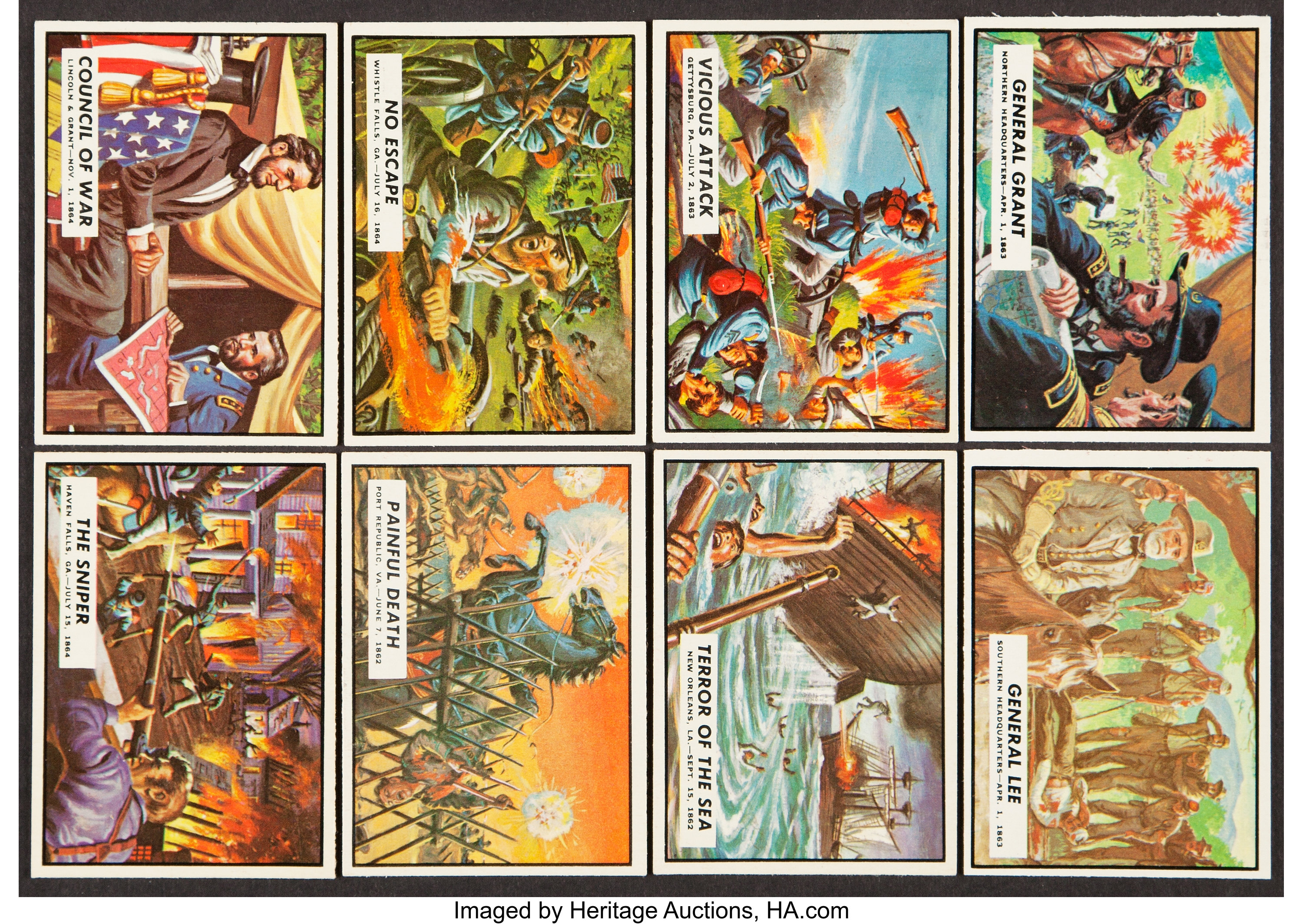1962 Topps "Civil War News" Complete Set (88) Plus Extras (25). ... | Lot  #45180 | Heritage Auctions