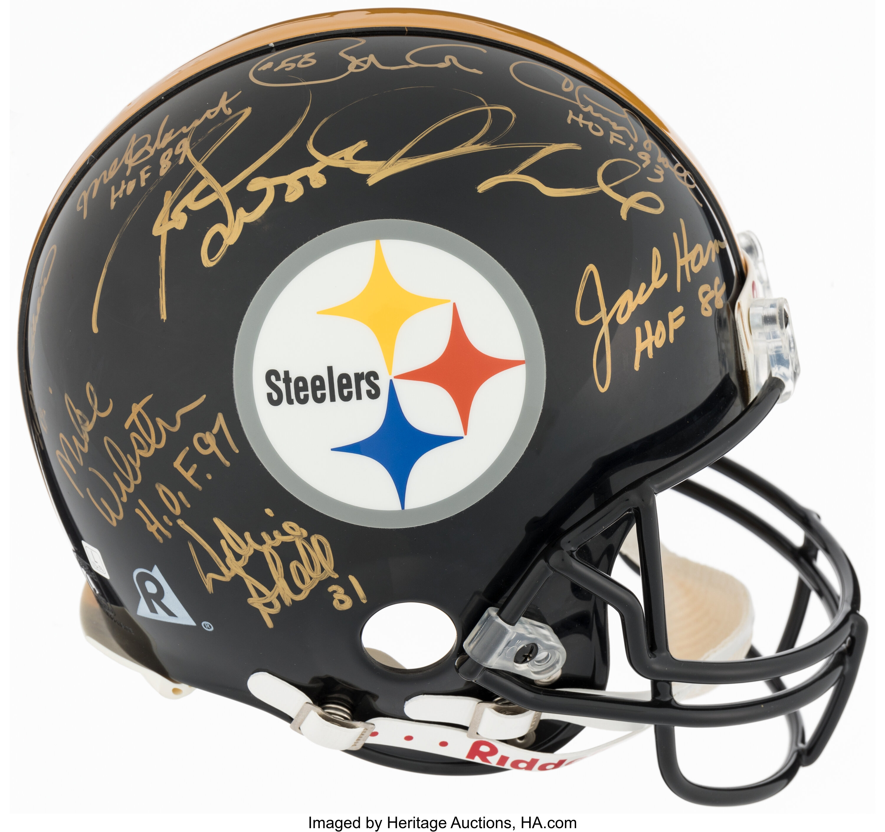 Lot Detail - 1970s Franco Harris Pittsburgh Steelers Game-Used Helmet (Very  Rare)