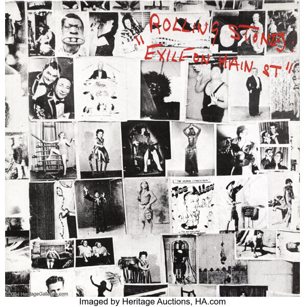 Rolling Stones Exile On Main Street Splashed Vinyl Cbs Ge 0123 Lot Heritage Auctions