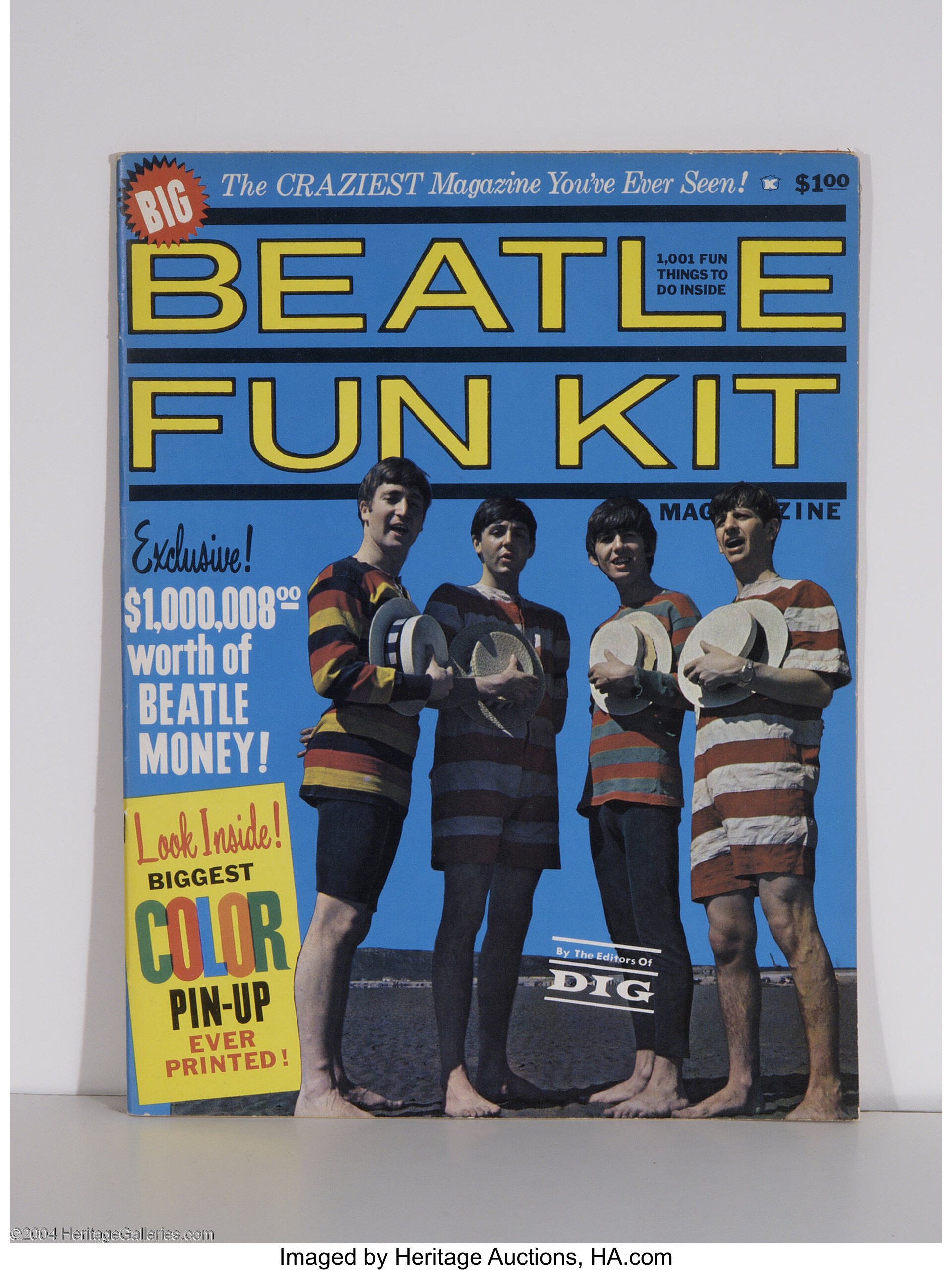 Beatles Beatle Fun Kit Magazine 1964 Music - 