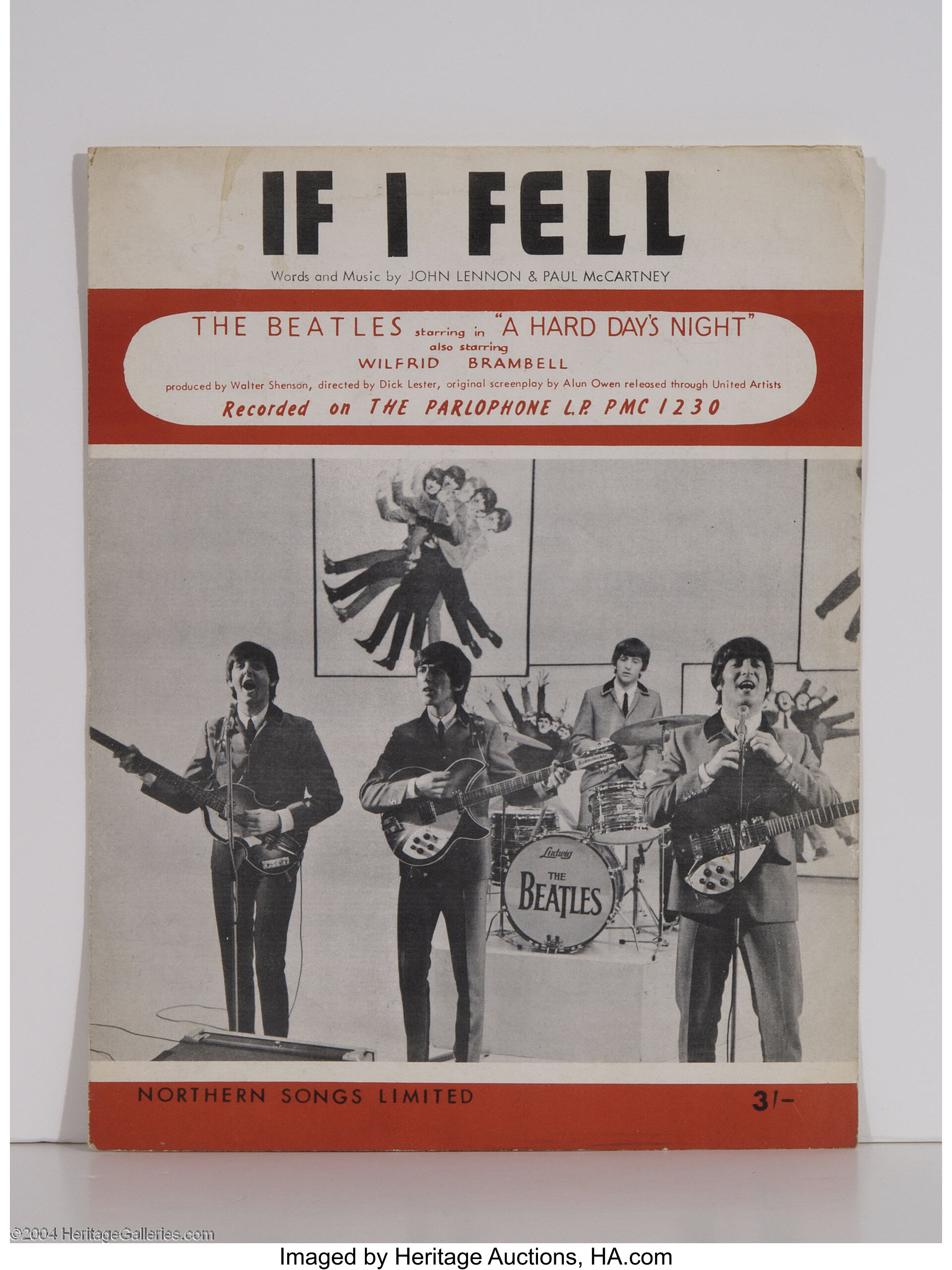 Beatles If I Fell Sheet Music 1964 Music Memorabilia Lot 22573 Heritage Auctions 