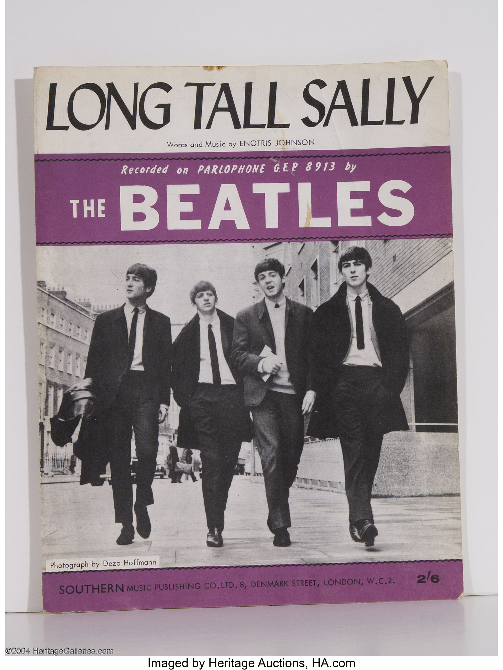 Beatles - Long Tall Sally Sheet Music (1964). Music, Lot #22574