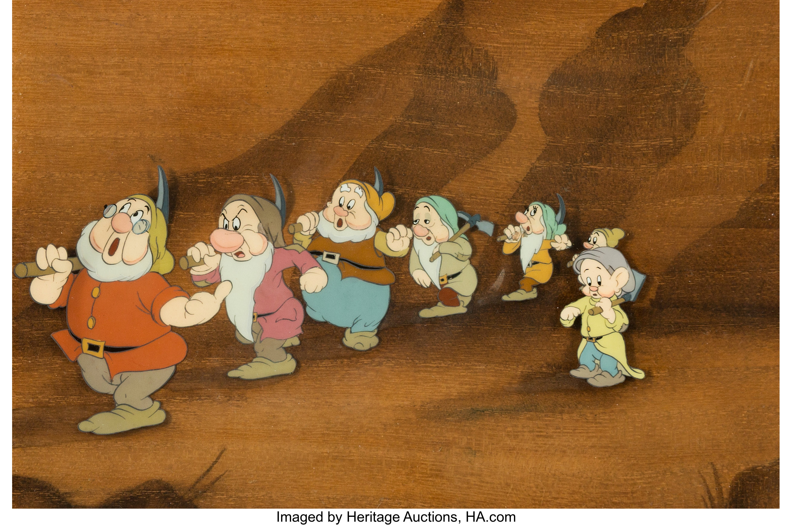 Snow White And The Seven Dwarfs Courvoisier Cel Setup Walt Disney Lot 98491 Heritage Auctions 