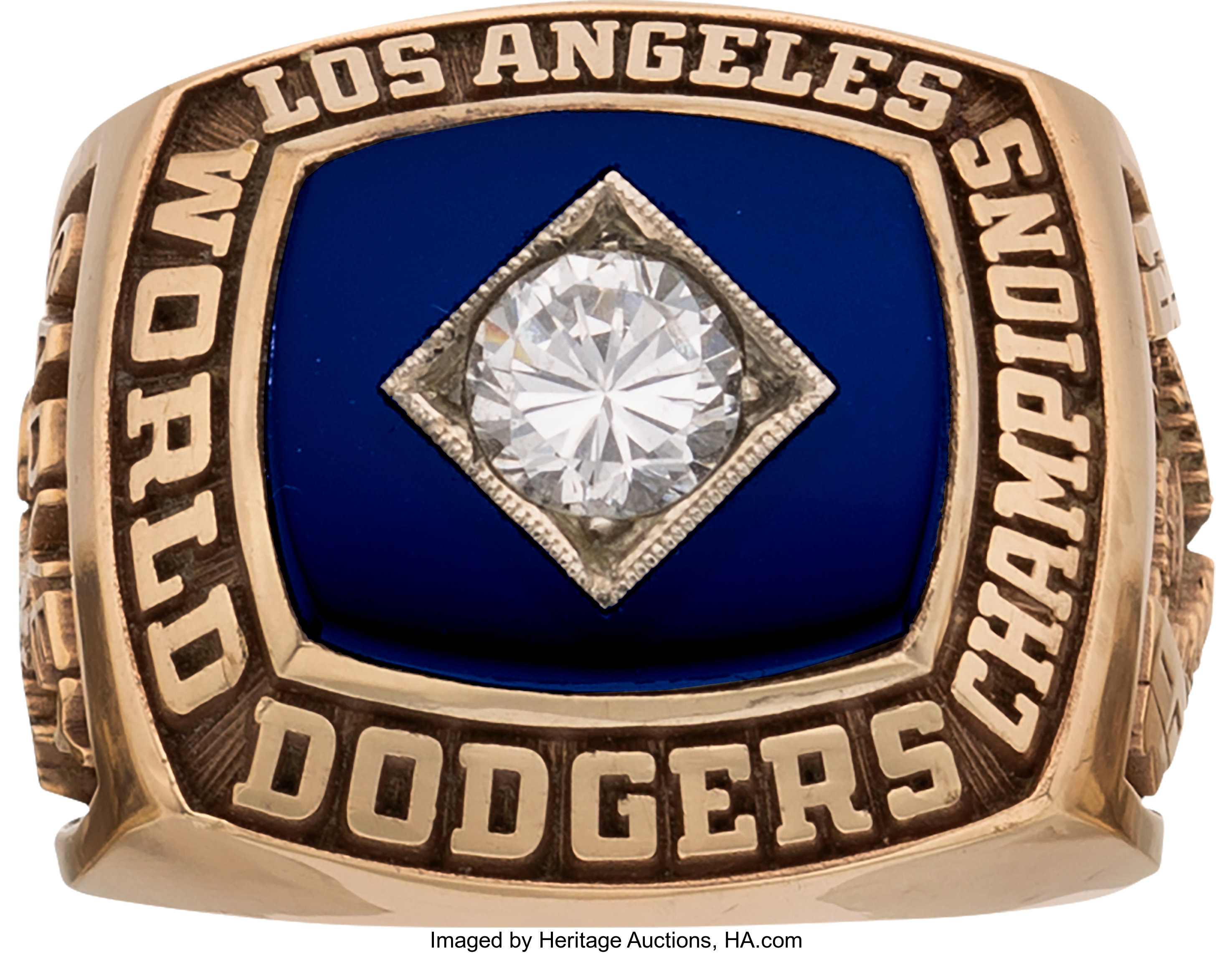 A Dodgers Charitable Gold Jersey Bling and World Series Ring