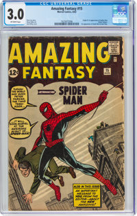 Marvel Comics Amazing Fantasy #15 1st appearance of Spiderman cover print  11 by 17, 8.5 by 11 or 15 by 24 (not the actual comic book)