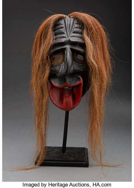 Download An Iroquois False Face Mask American Indian Art Wood Sculpture Lot 70219 Heritage Auctions PSD Mockup Templates