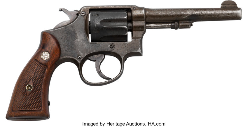 1948 Print .22 Long Rifle Smith Wesson Model M Hand Ejector Revolver P –  Period Paper Historic Art LLC