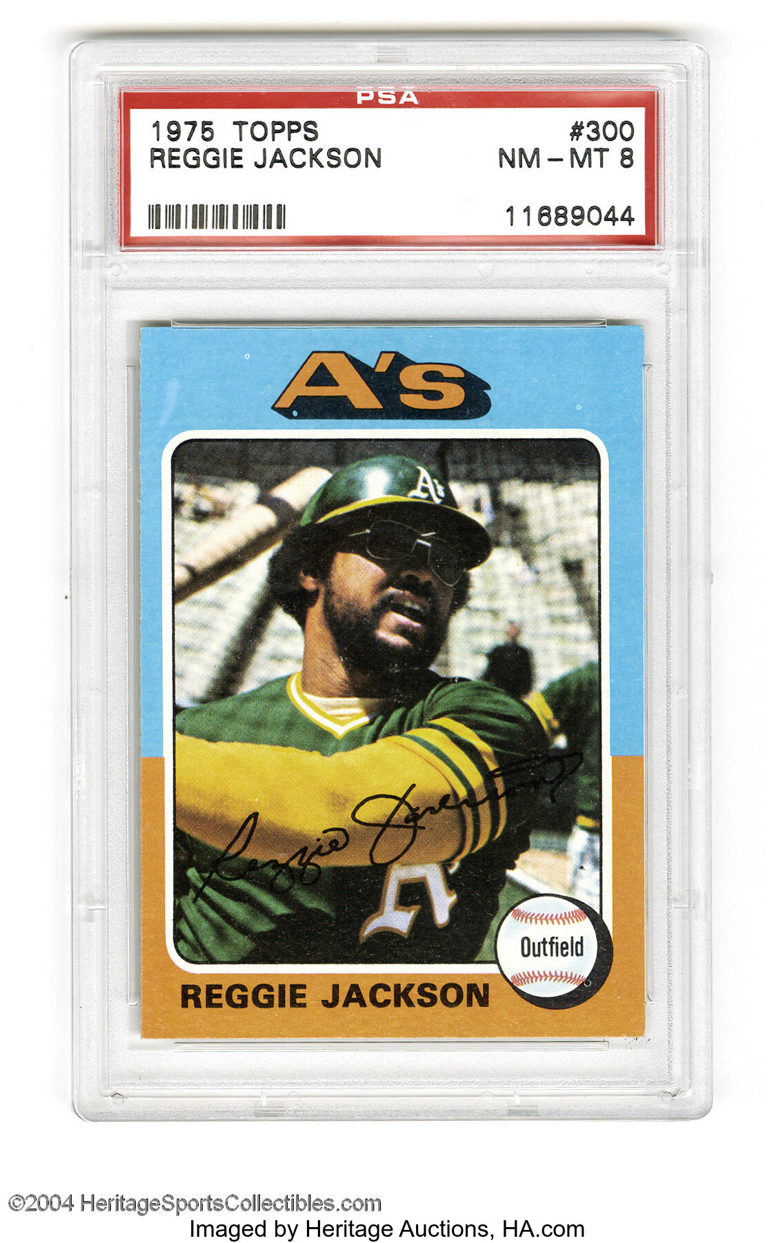 Sold at Auction: 1977 Topps Reggie Jackson Psa 8