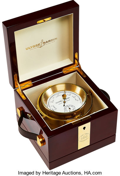 Ulysse Nardin Gilt Desk Barometer Limited Production Circa 2006