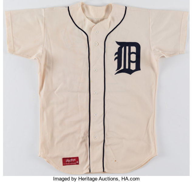2014-16 Detroit Tigers Blank Game Issued Navy Jersey ST BP 48 028