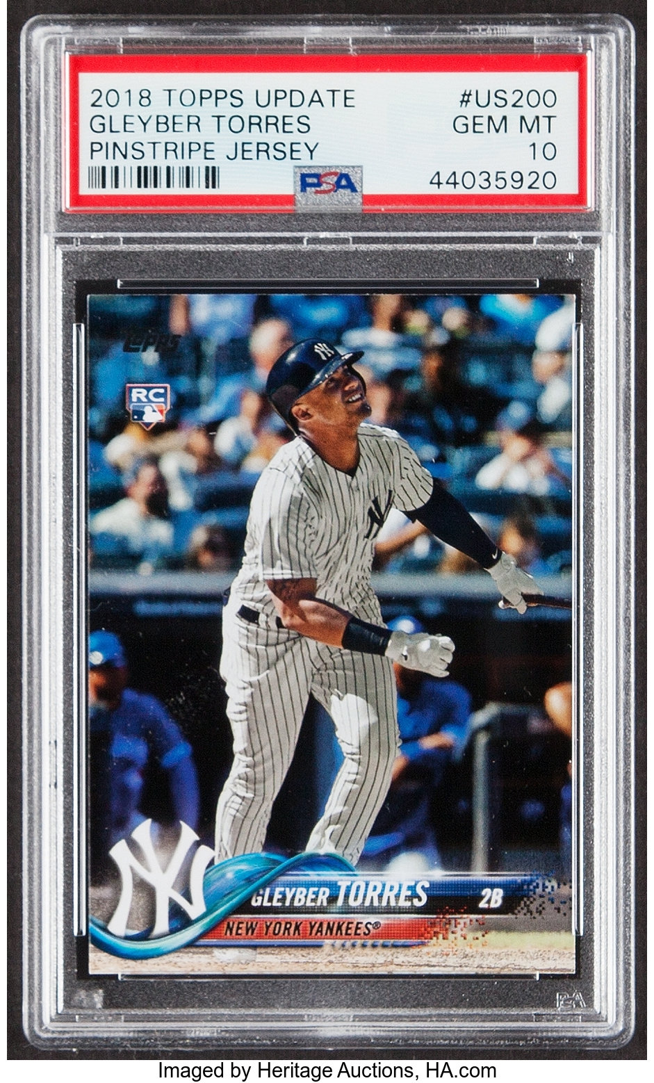 2018 Topps Update Gleyber Torres #US200 PSA Gem Mint 10.