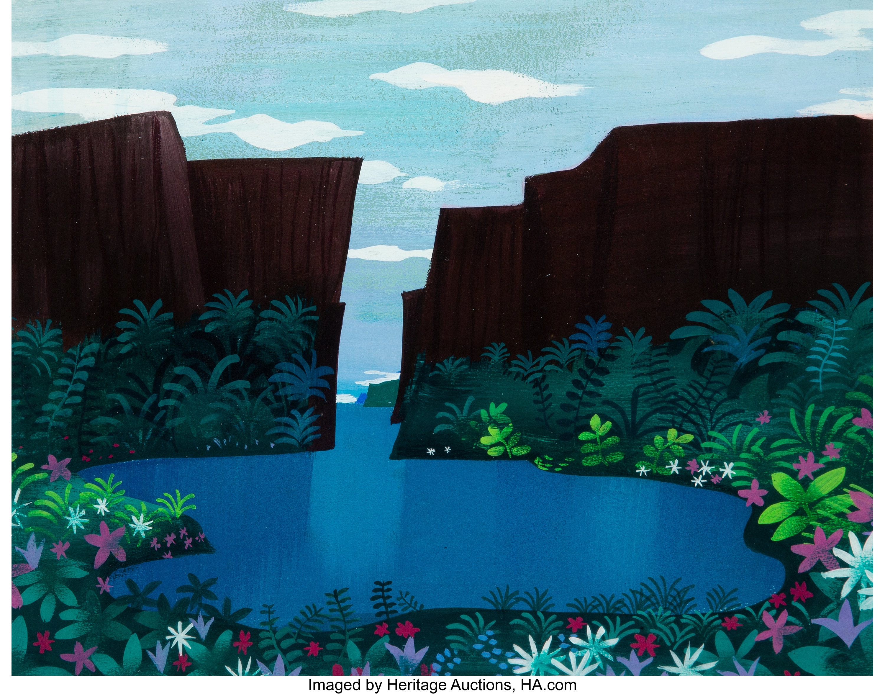 Mary Blair Peter Pan Neverland Lagoon Original Concept Color Key Lot Heritage Auctions