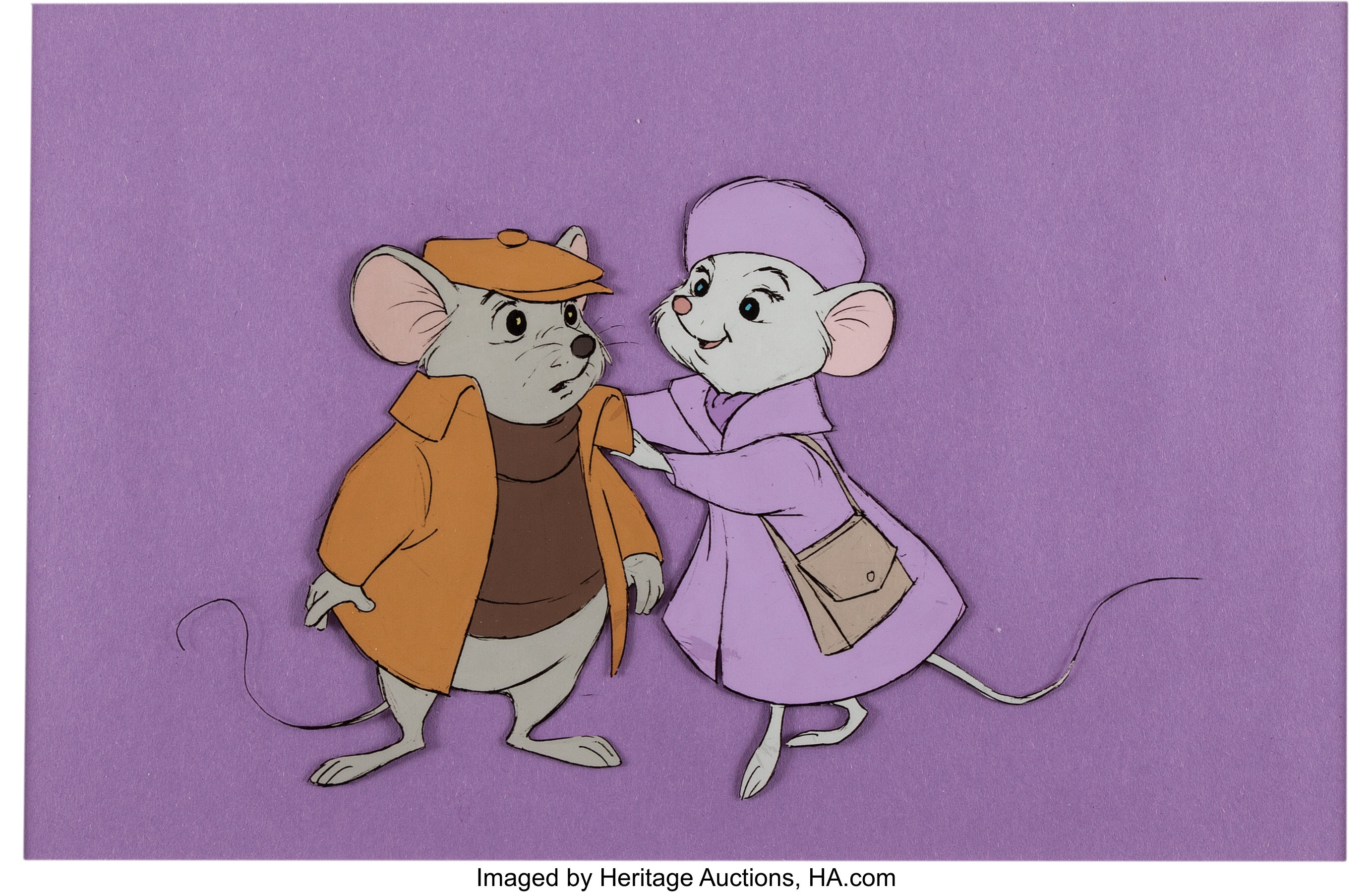 The Rescuers Bernard and Miss Bianca Color Model Cel (Walt Disney ...