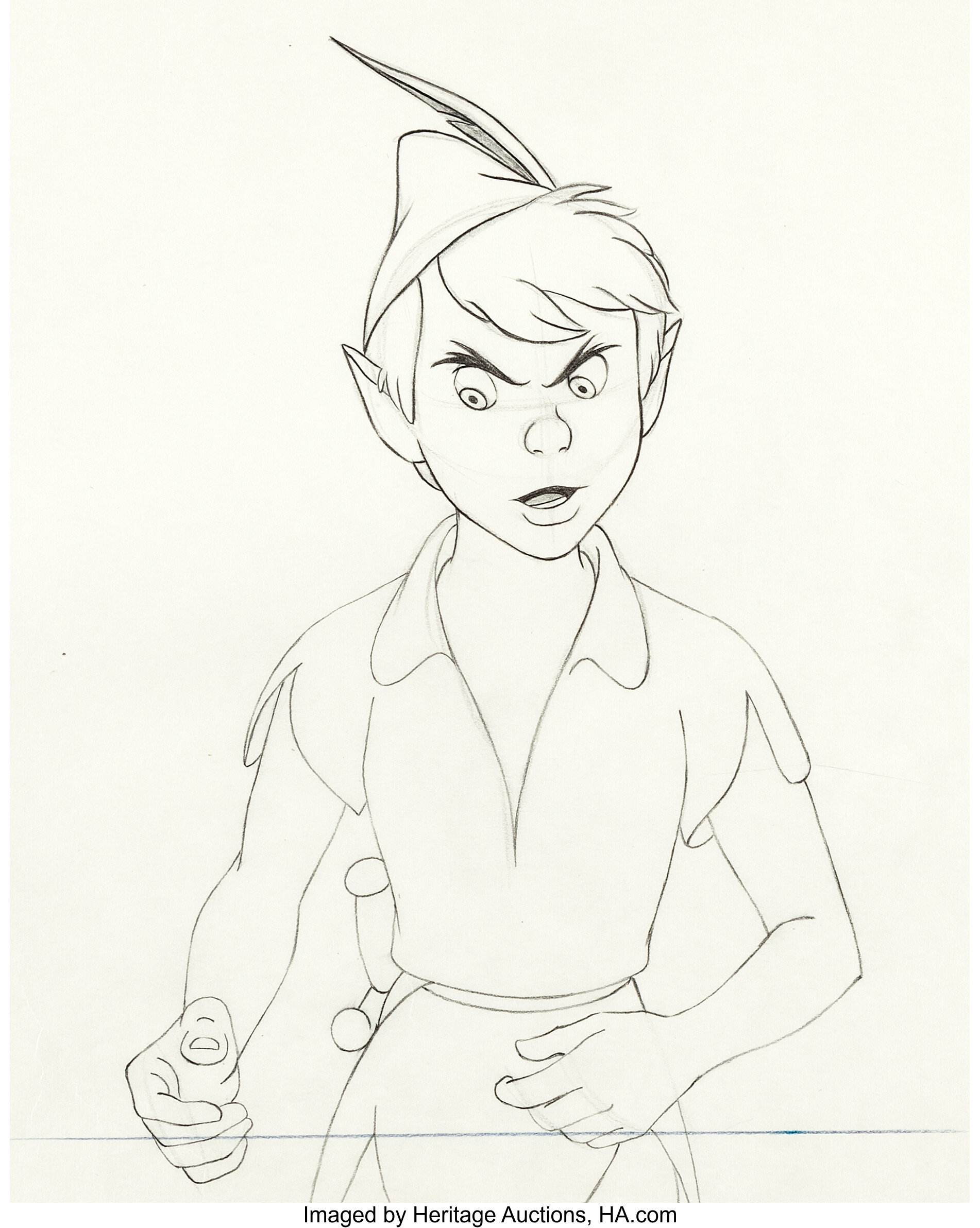 original peter pan drawing