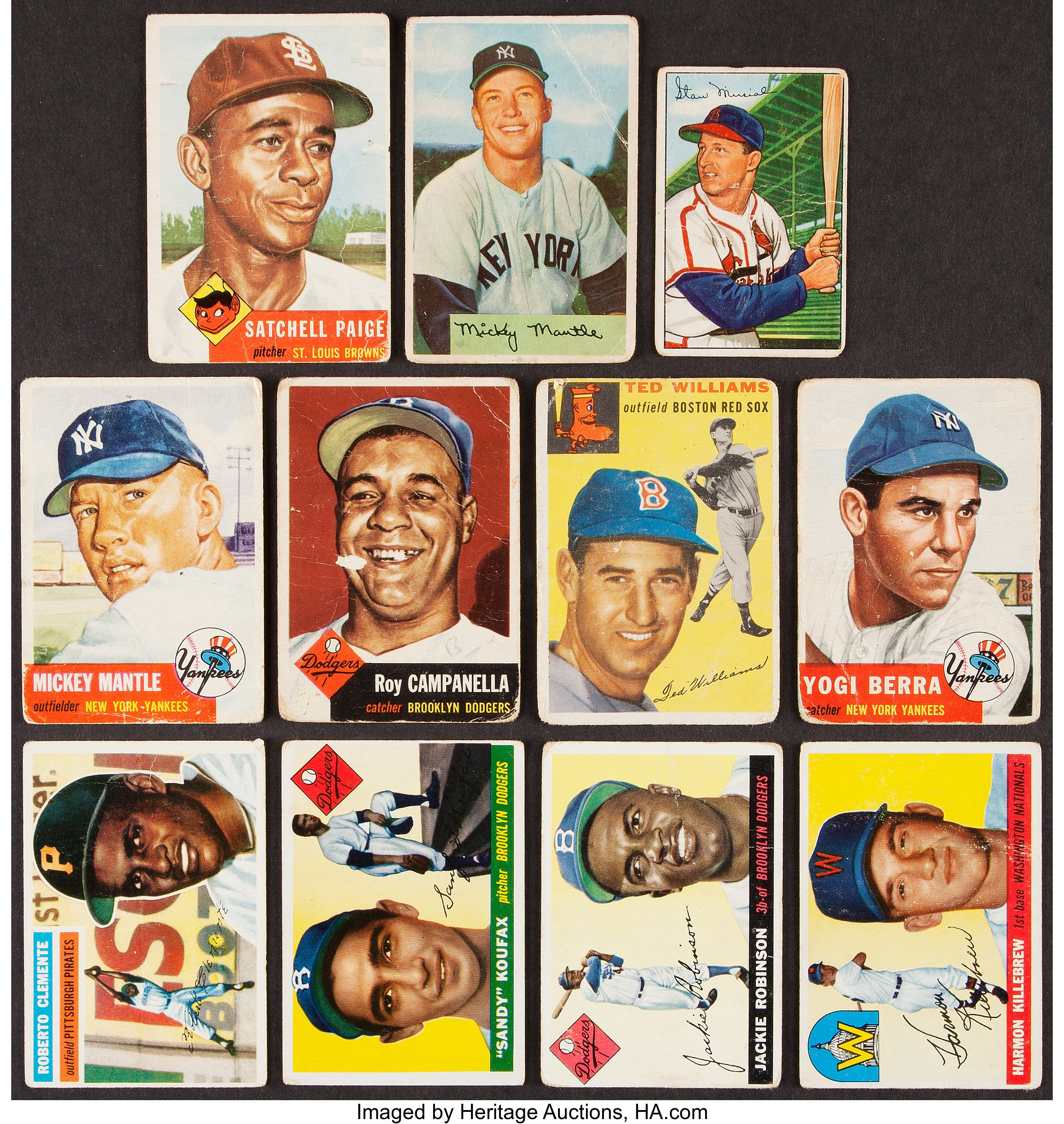 1952 Through 1962 Bowman & Topps Baseball Collection (30) Plus | Lot ...