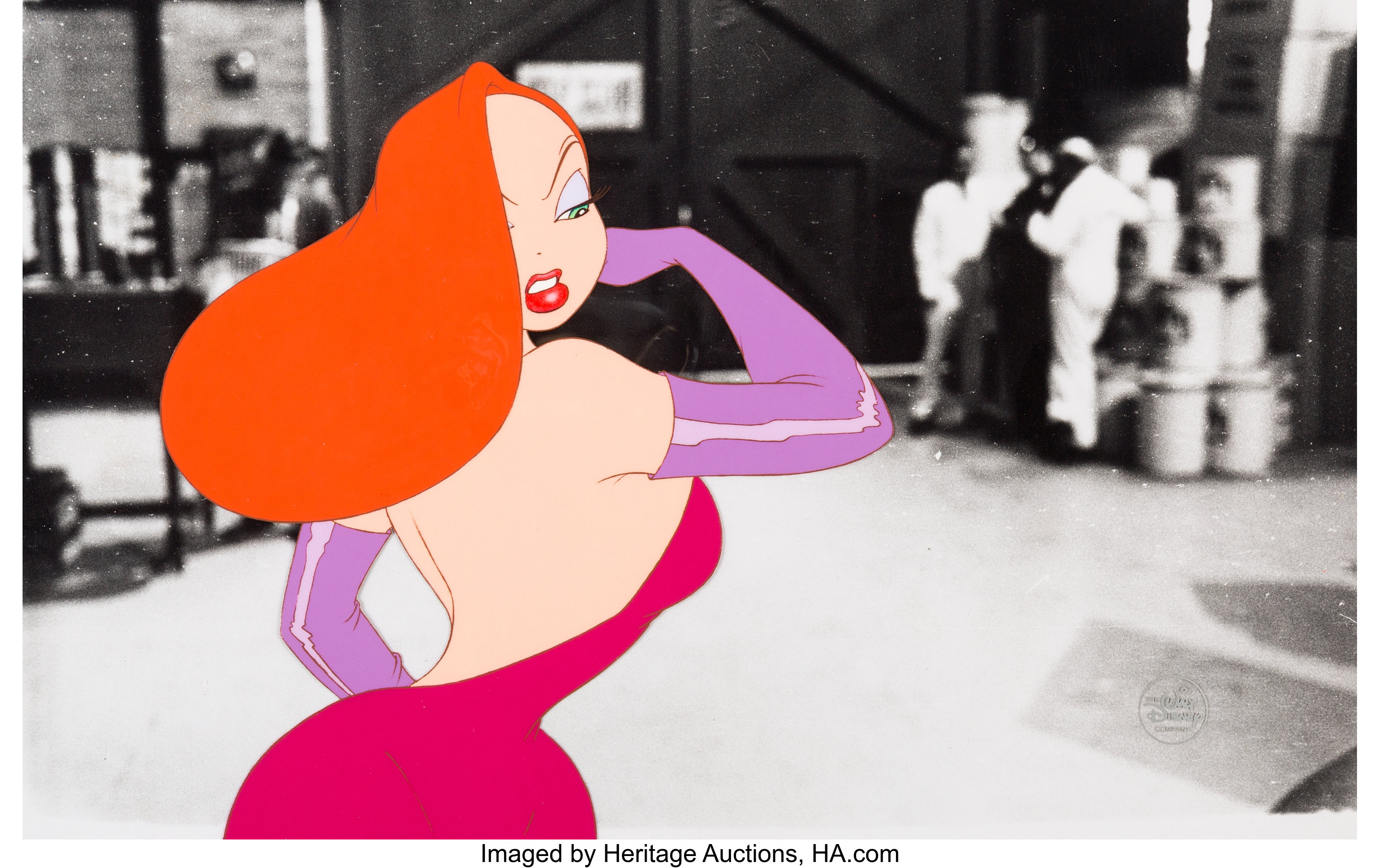 Who Framed Roger Rabbit Jessica Rabbit and Greasy Production Cel Walt  DisneyAmblin, 1988 by Walt Disney Studios on artnet