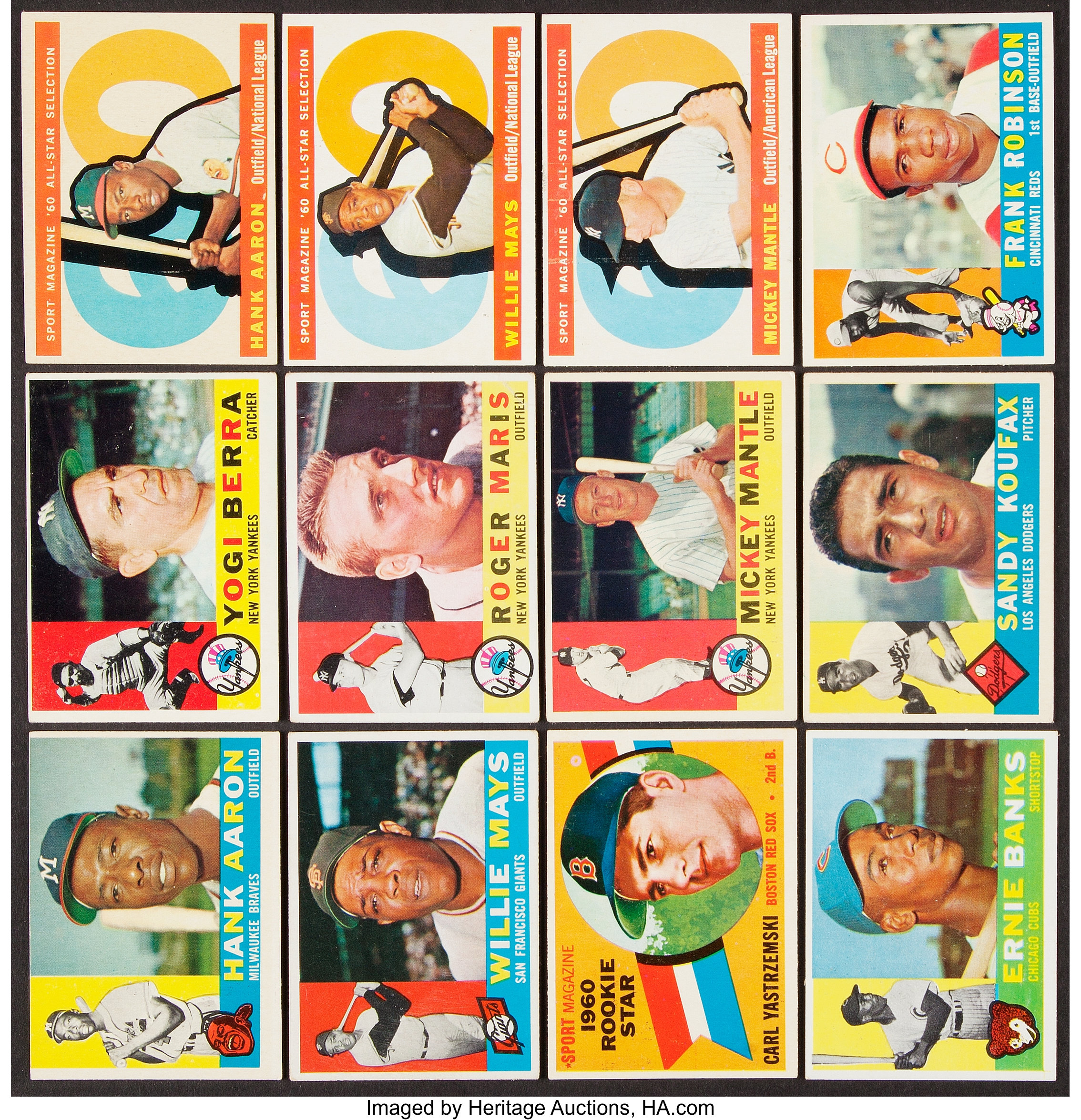 1960 Topps Baseball Collection (61). Baseball Cards Lots Lot
