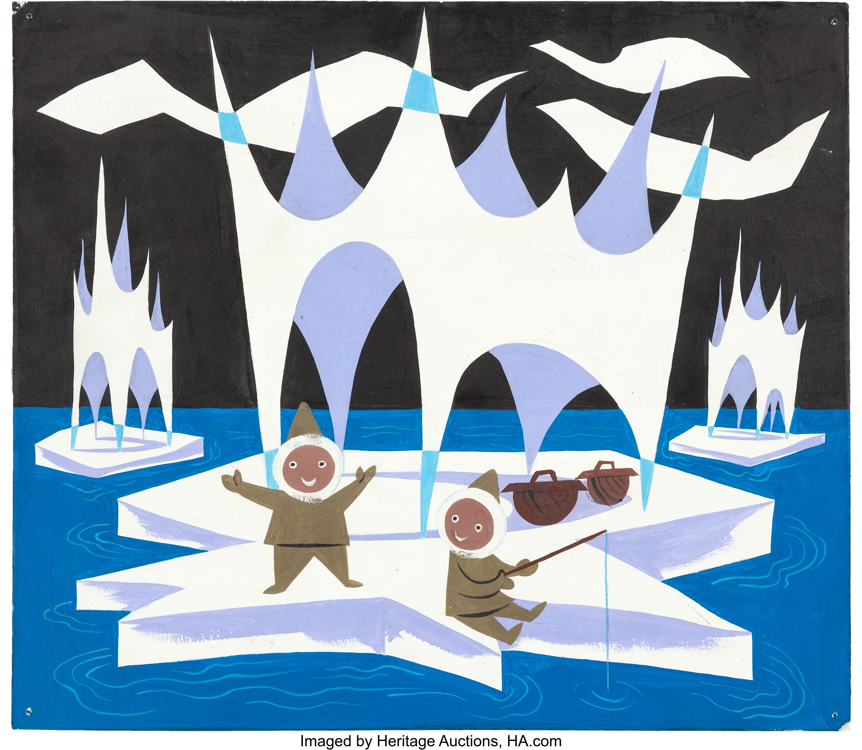 Mary Blair It S A Small World Arctic Concept Painting Walt Lot Heritage Auctions