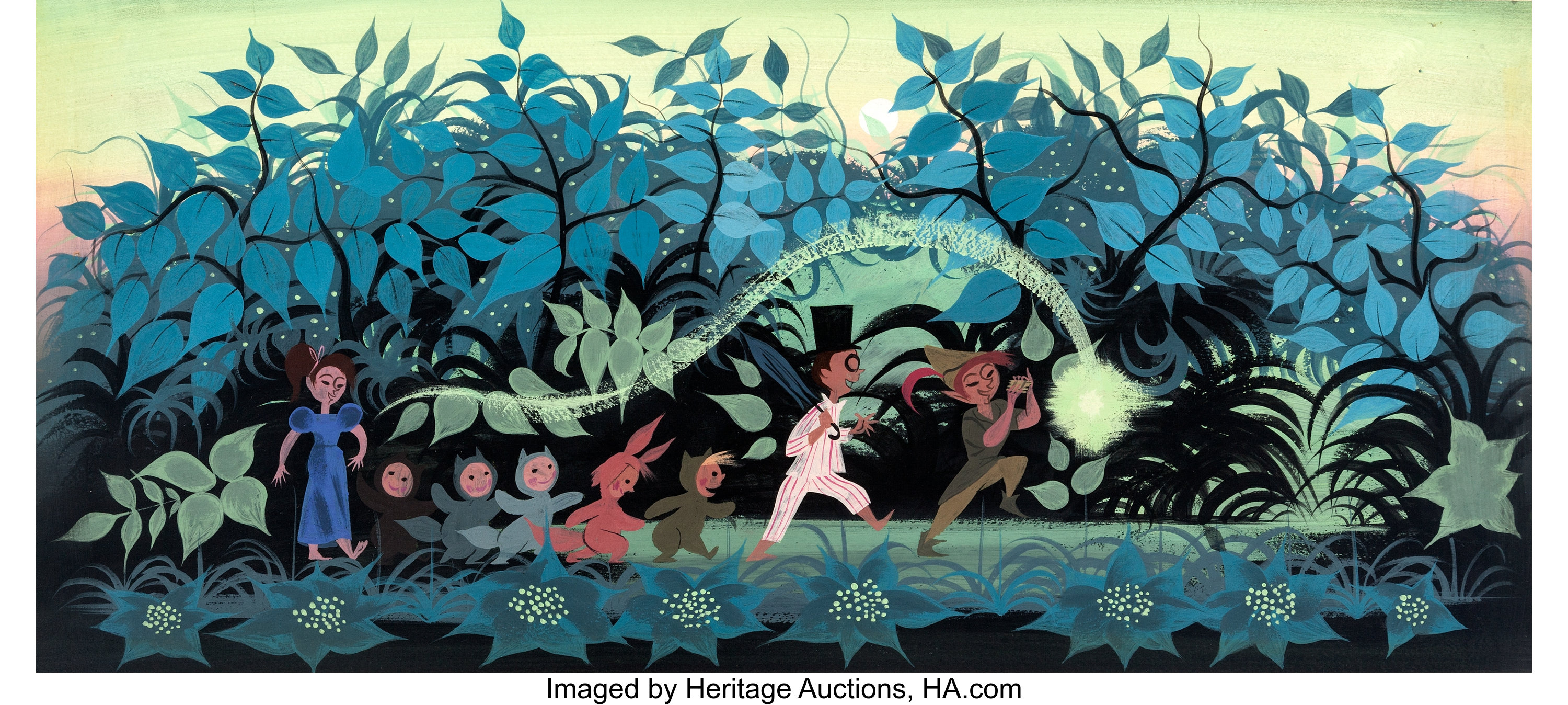 Mary Blair Peter Pan Neverland Concept/Color Key Painting (Walt | Lot ...