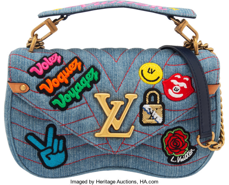 Sold at Auction: Louis Vuitton Denim Backpack