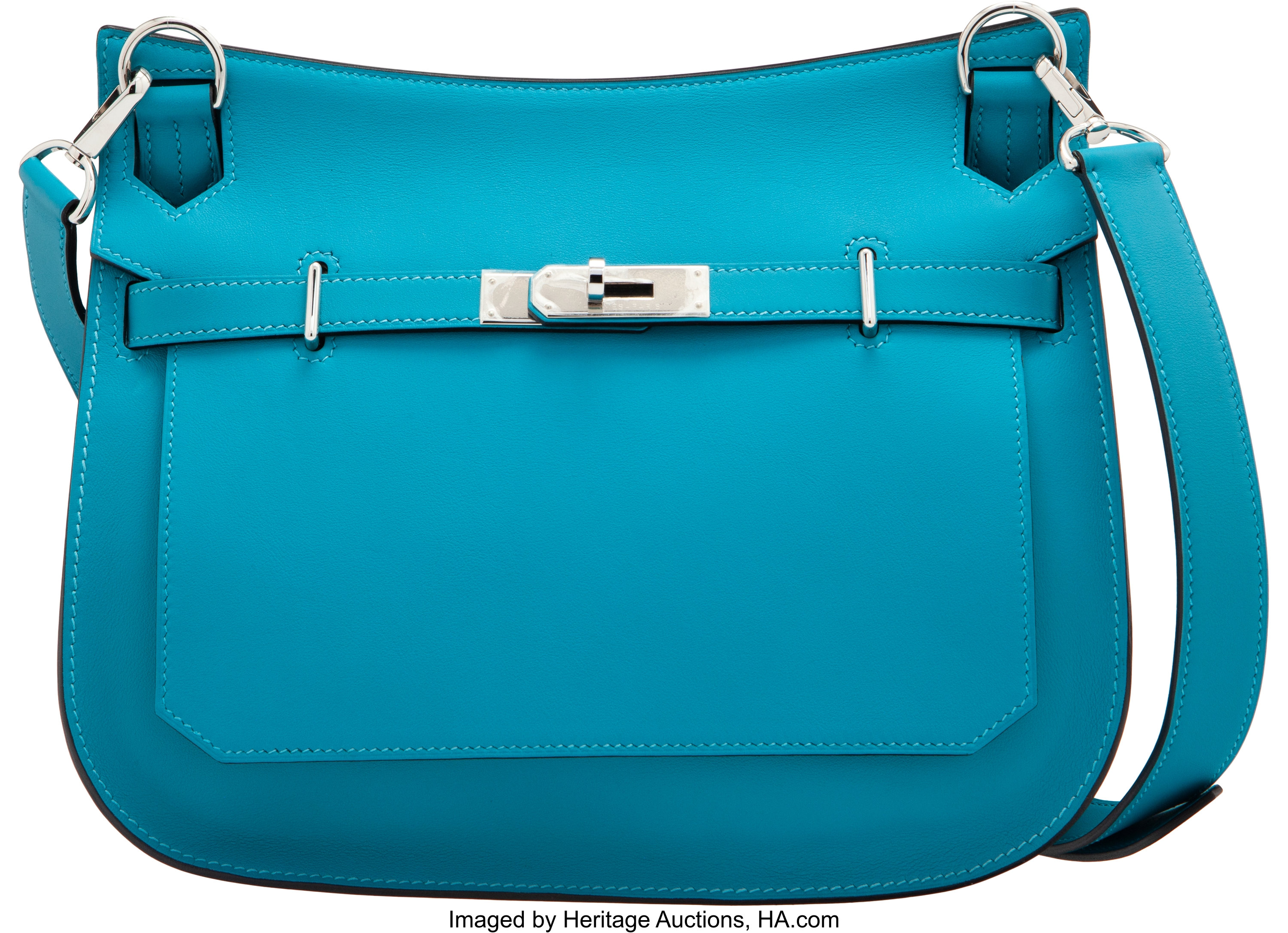 Berline 28 Blue Atoll Swift Leather Bag