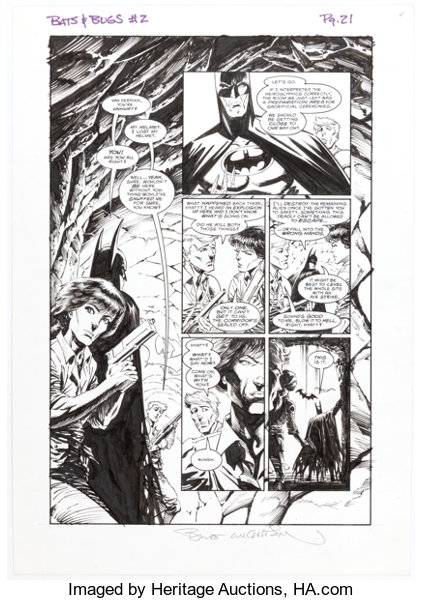 Bernie Wrightson Batman Aliens 2 Story Page 21 Original Art Dark Lot 15722 Heritage Auctions