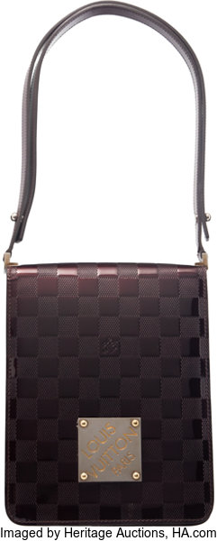 Pre-Owned LOUIS VUITTON Damier Vernis Amarante Cabaret Shoulder