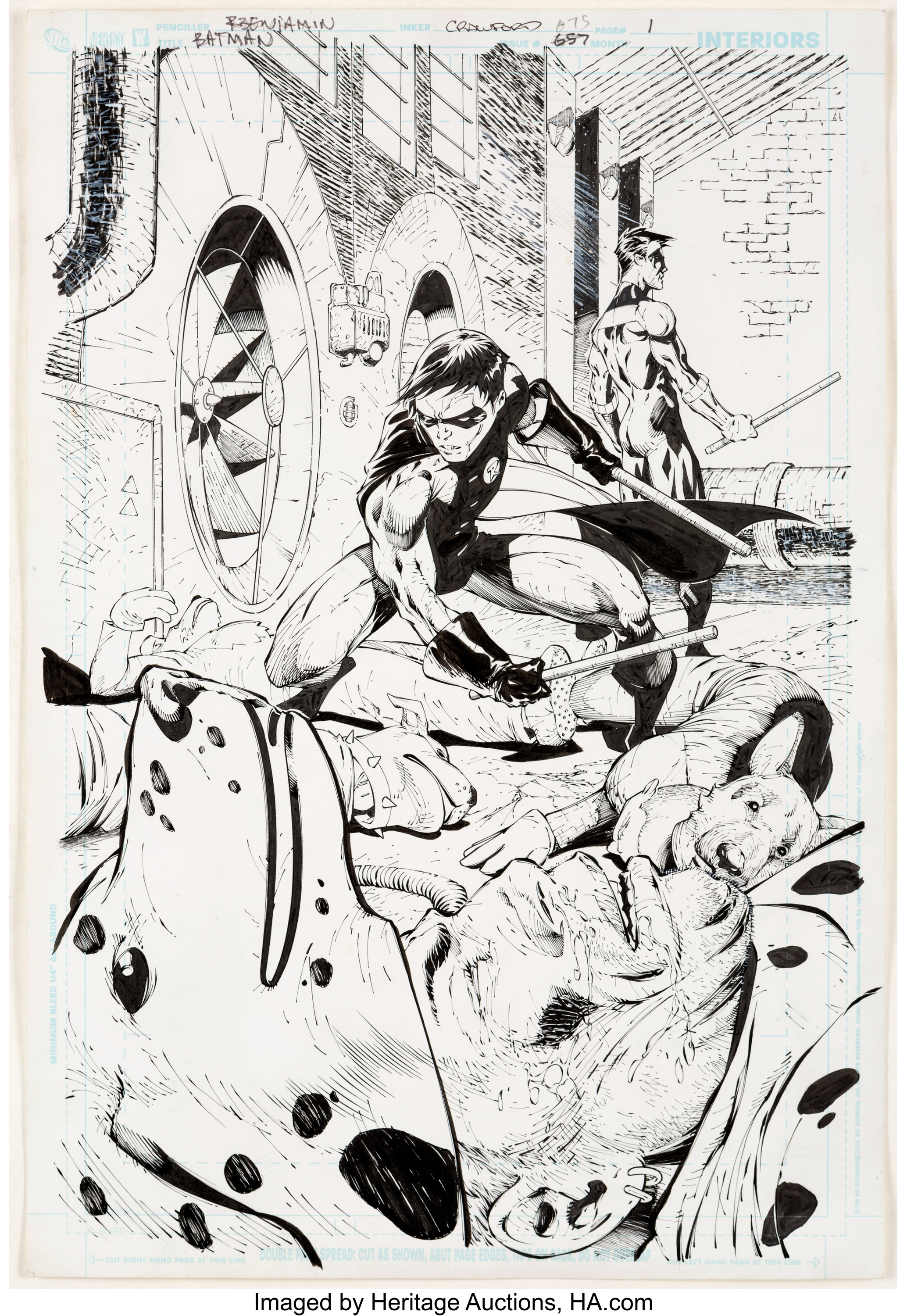 Ryan Benjamin and Saleem Crawford Batman #675 Story Page 1 Original | Lot  #15583 | Heritage Auctions