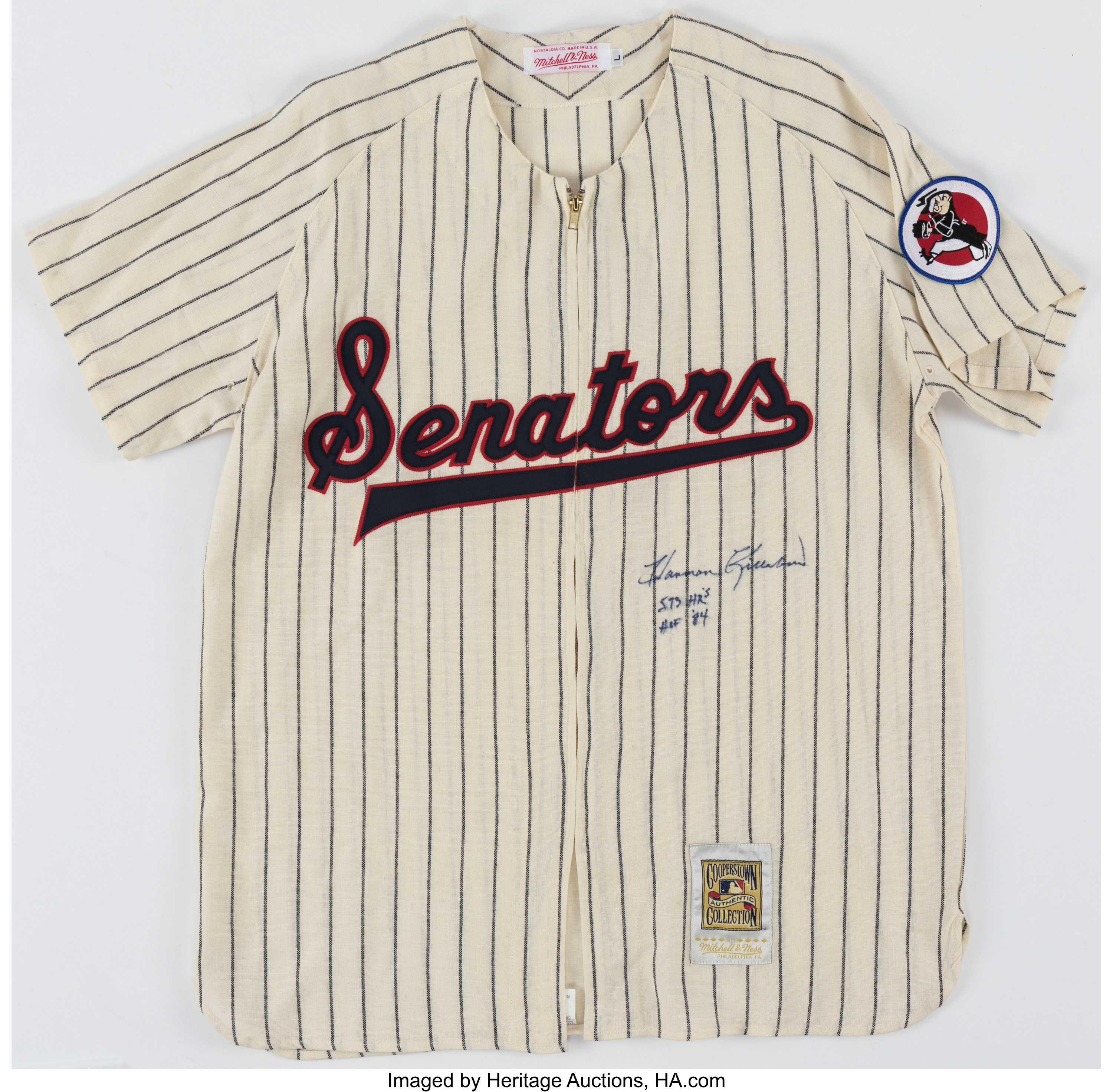 Lot Detail - Harmon Killebrew Signed Washington Senators Jersey