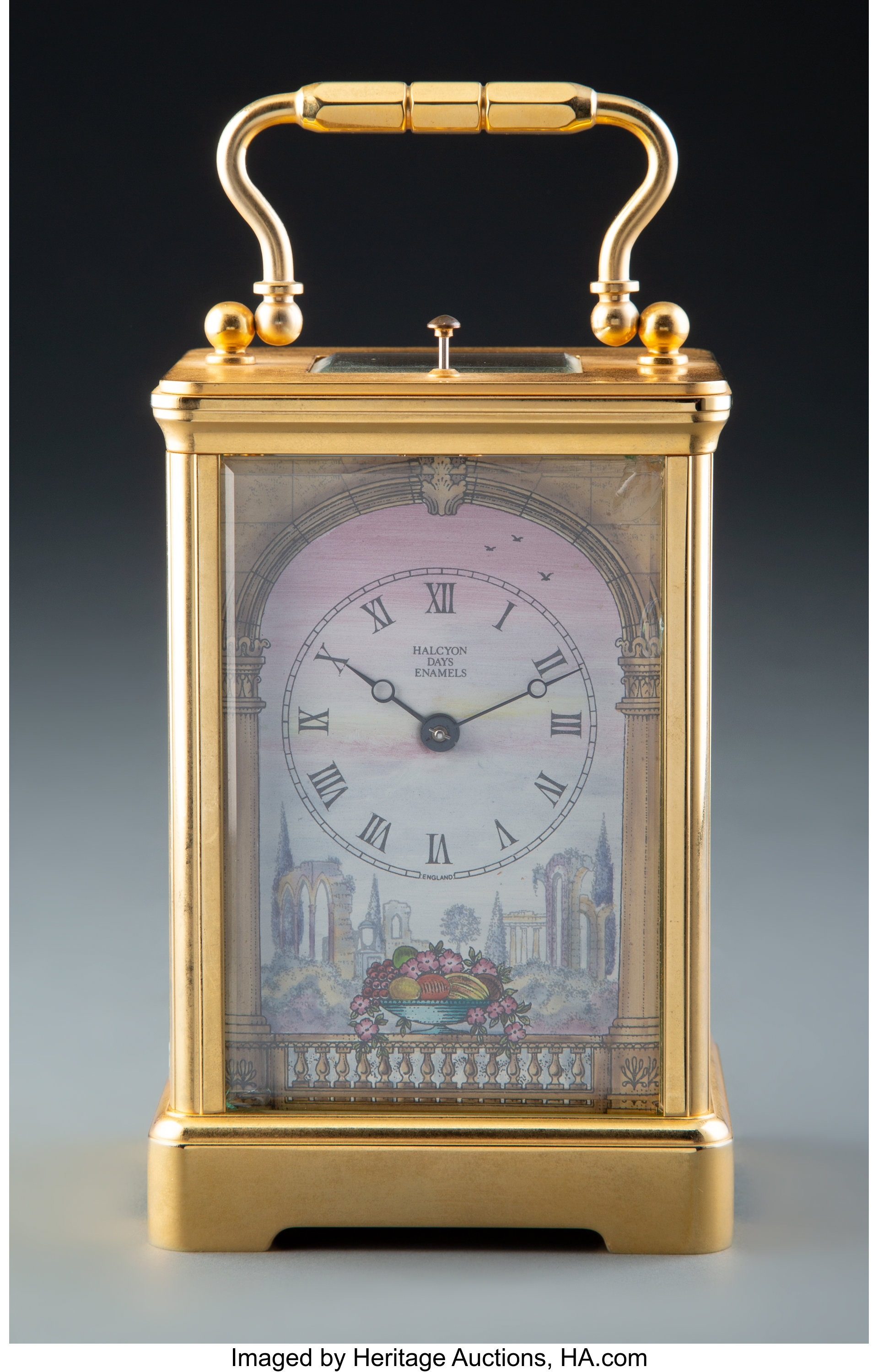 A Halcyon Days Enamels Carriage Clock, Stoke-on-Trent, England ...